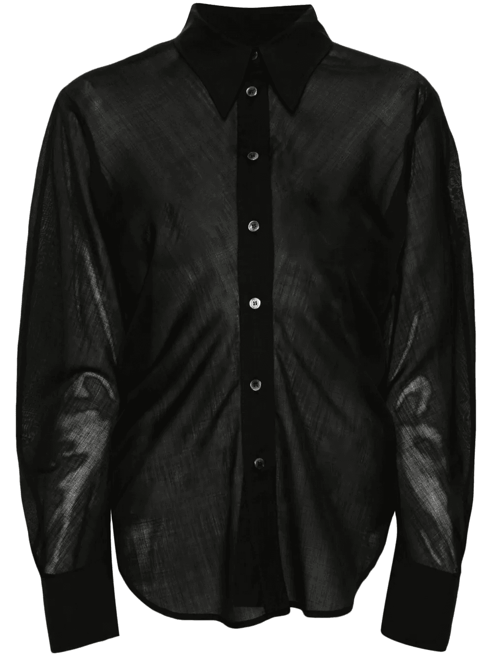 semi-sheer wool blend shirt - Image 1