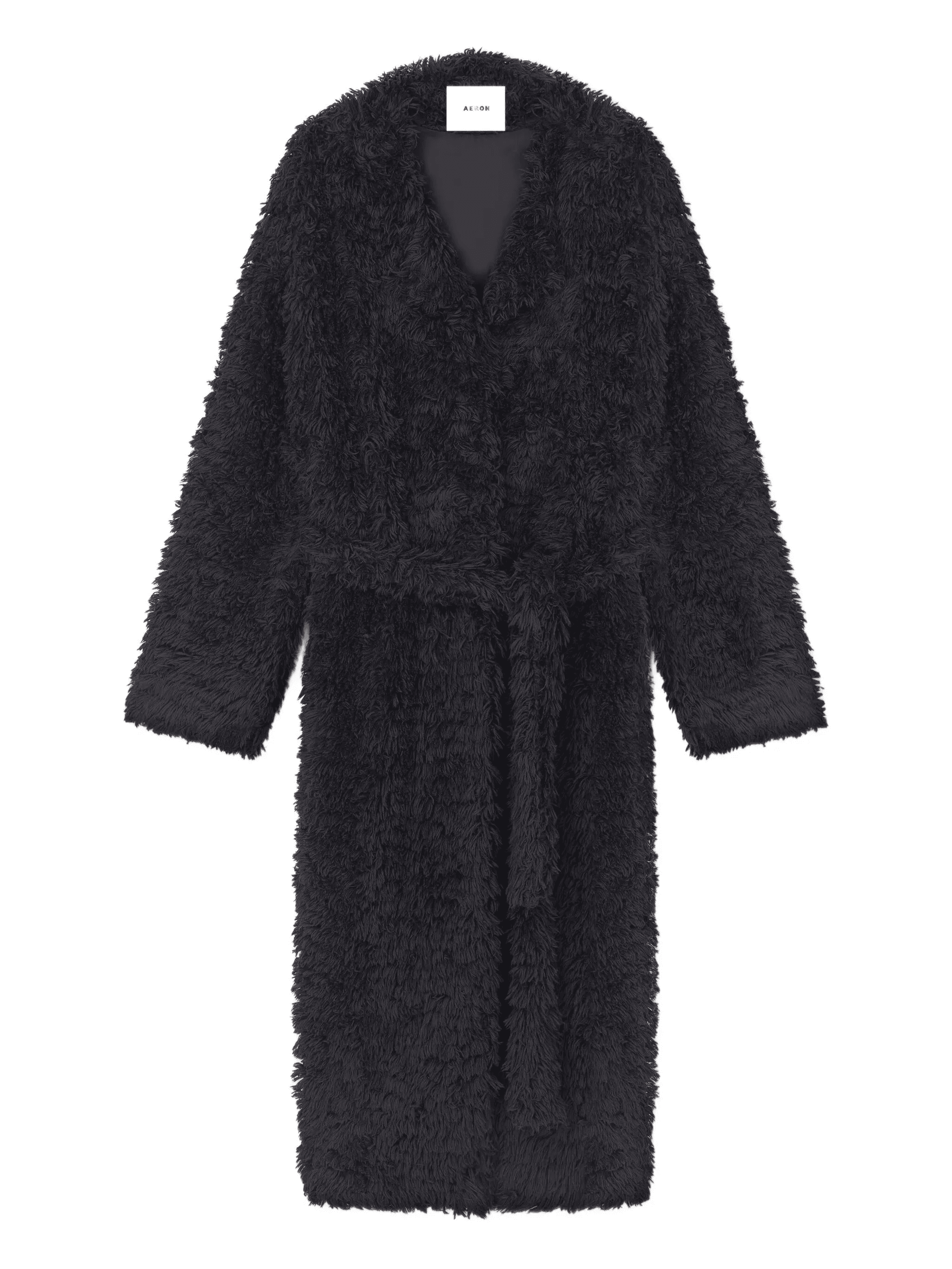 Letty faux-fur belted coat - Image 1