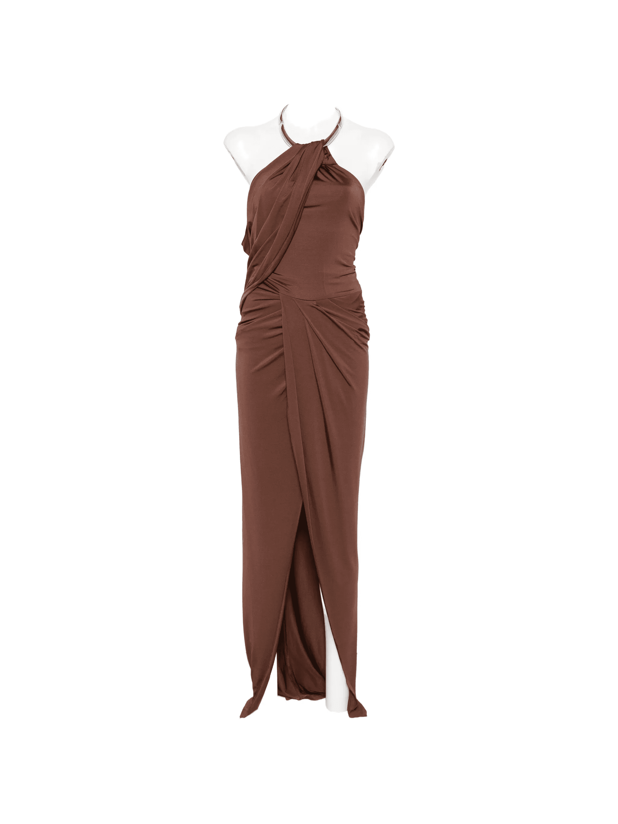 twisted halter-neck maxi dress - Image 1