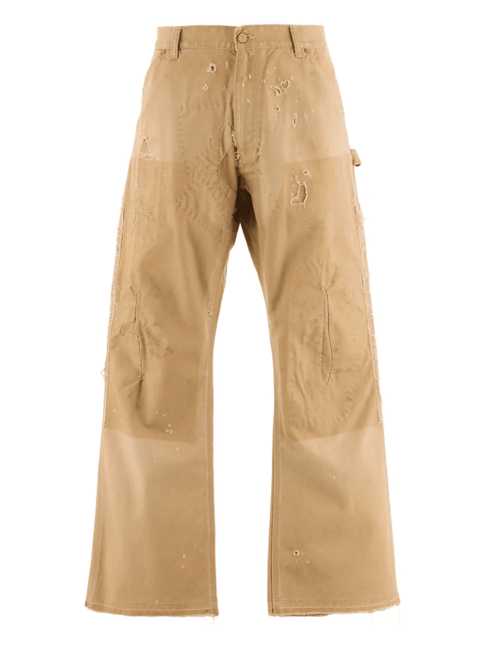 distressed-effect trousers - Image 1