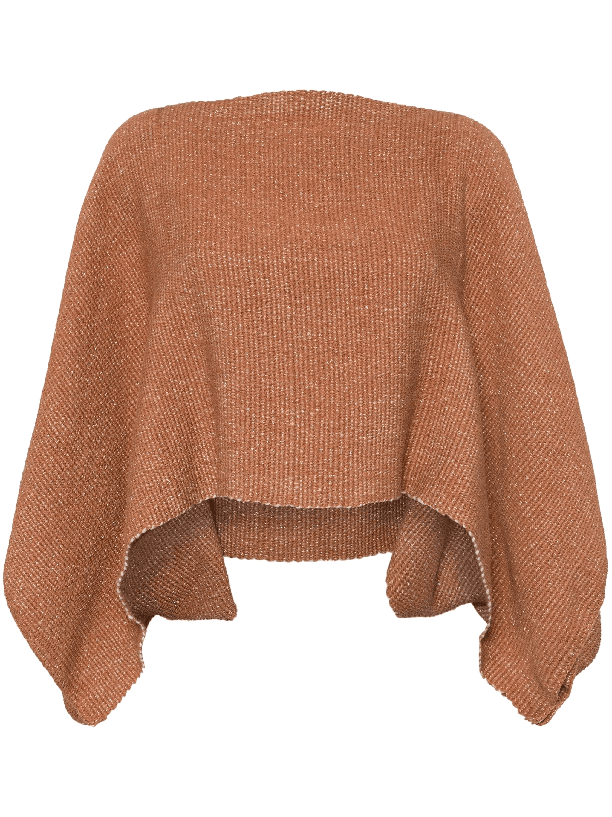 cropped cotton cape - Image 1