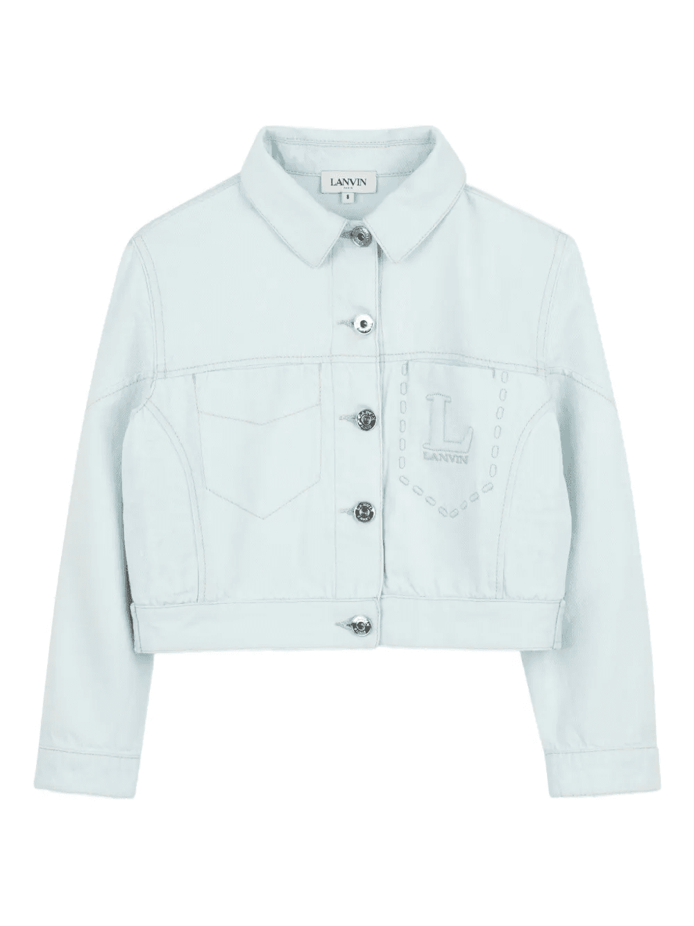 embroidered denim jacket - Image 1