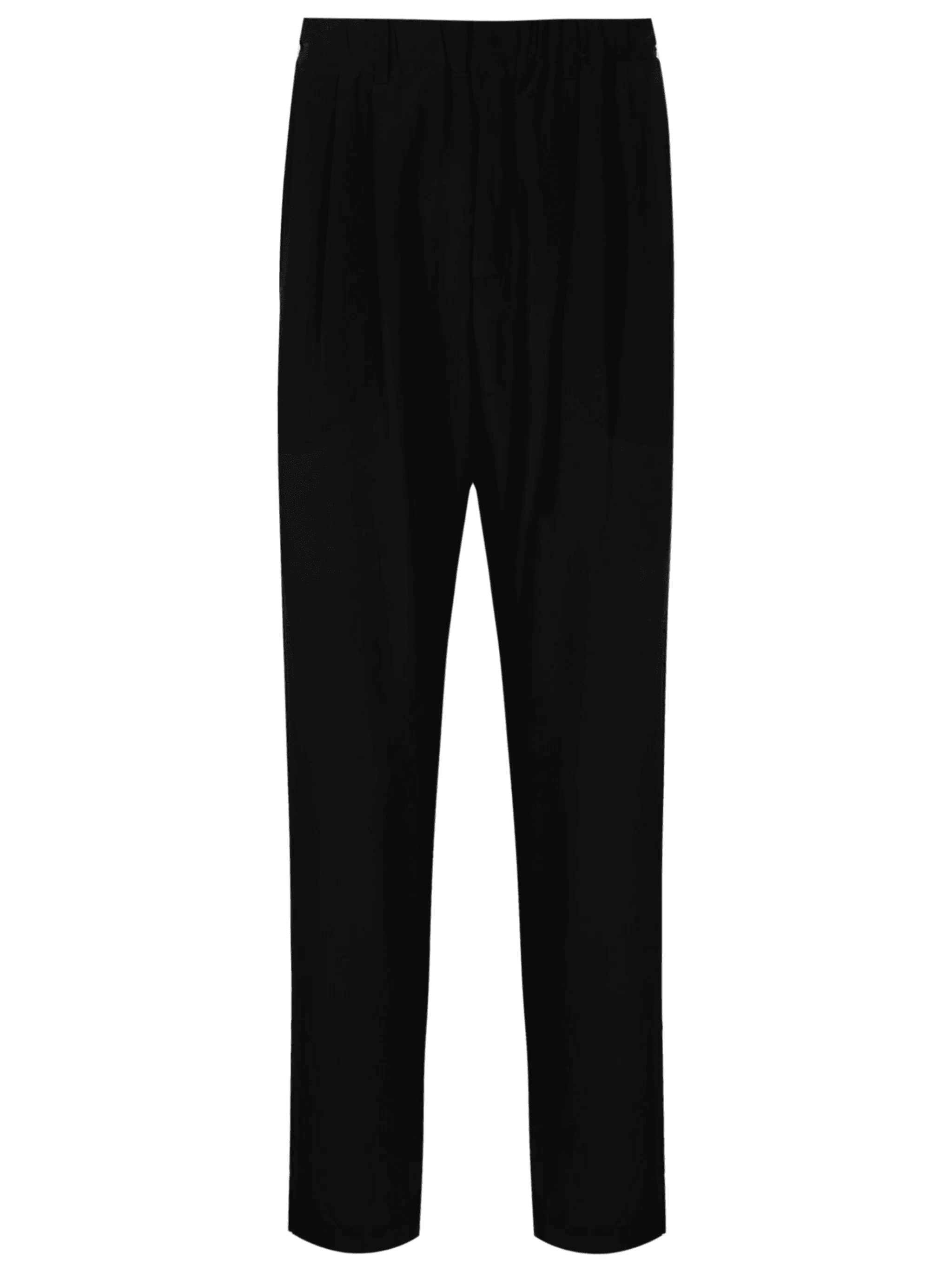 pleated silk loose-fit trousers - Image 1