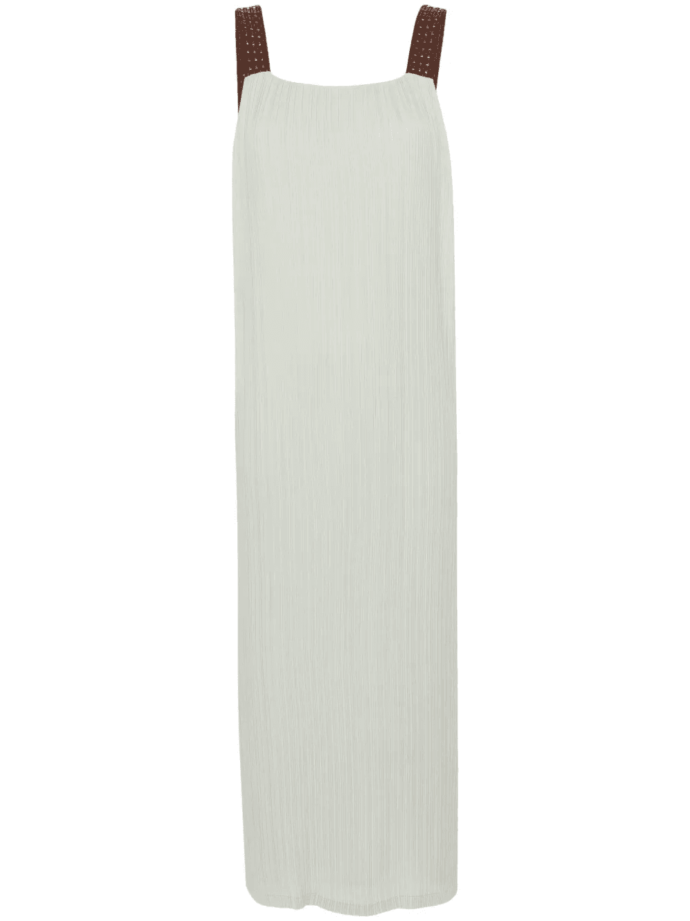 interwoven-straps plissé midi dress - Image 1