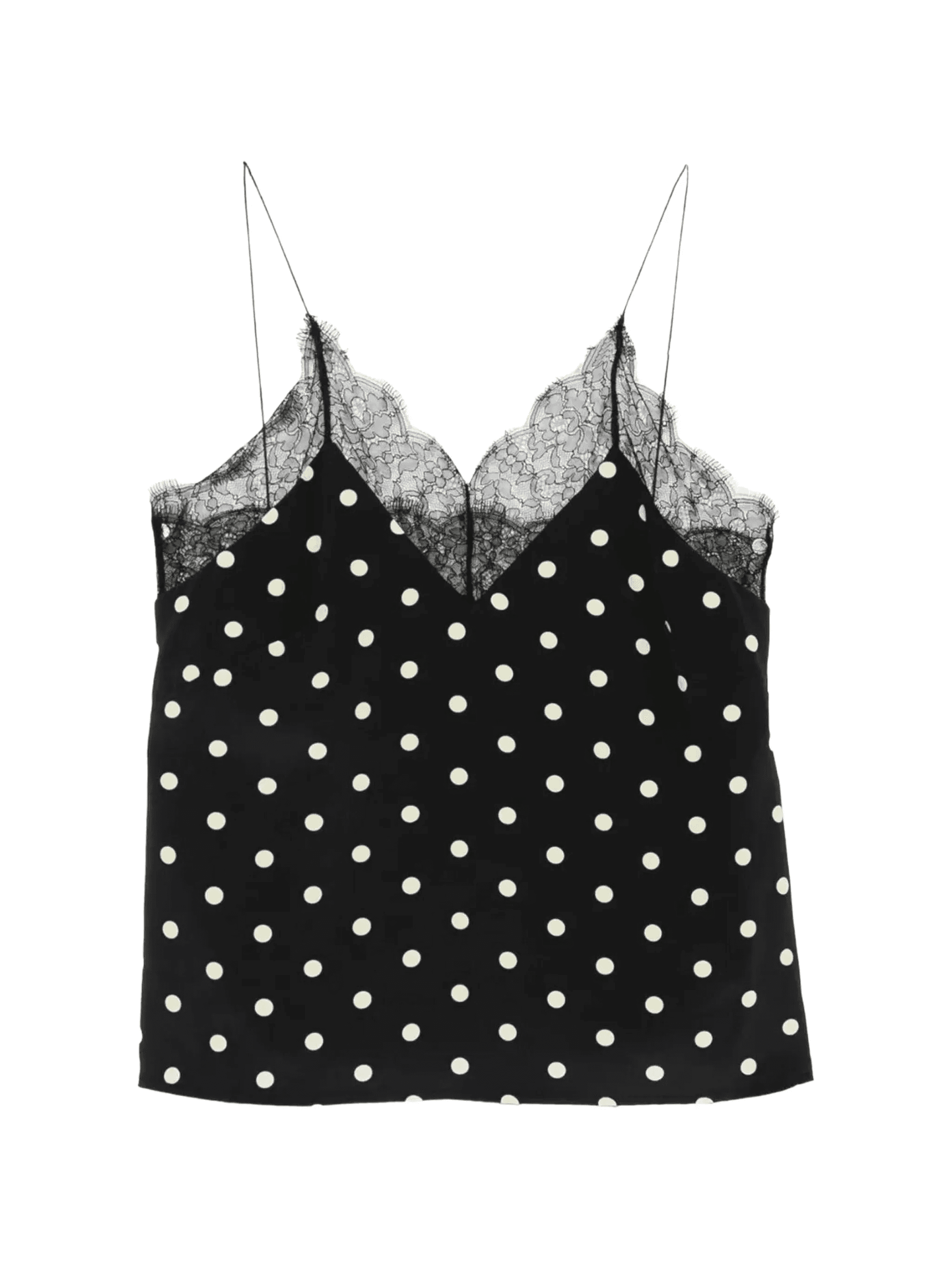 polka dot lace camisole - Image 1