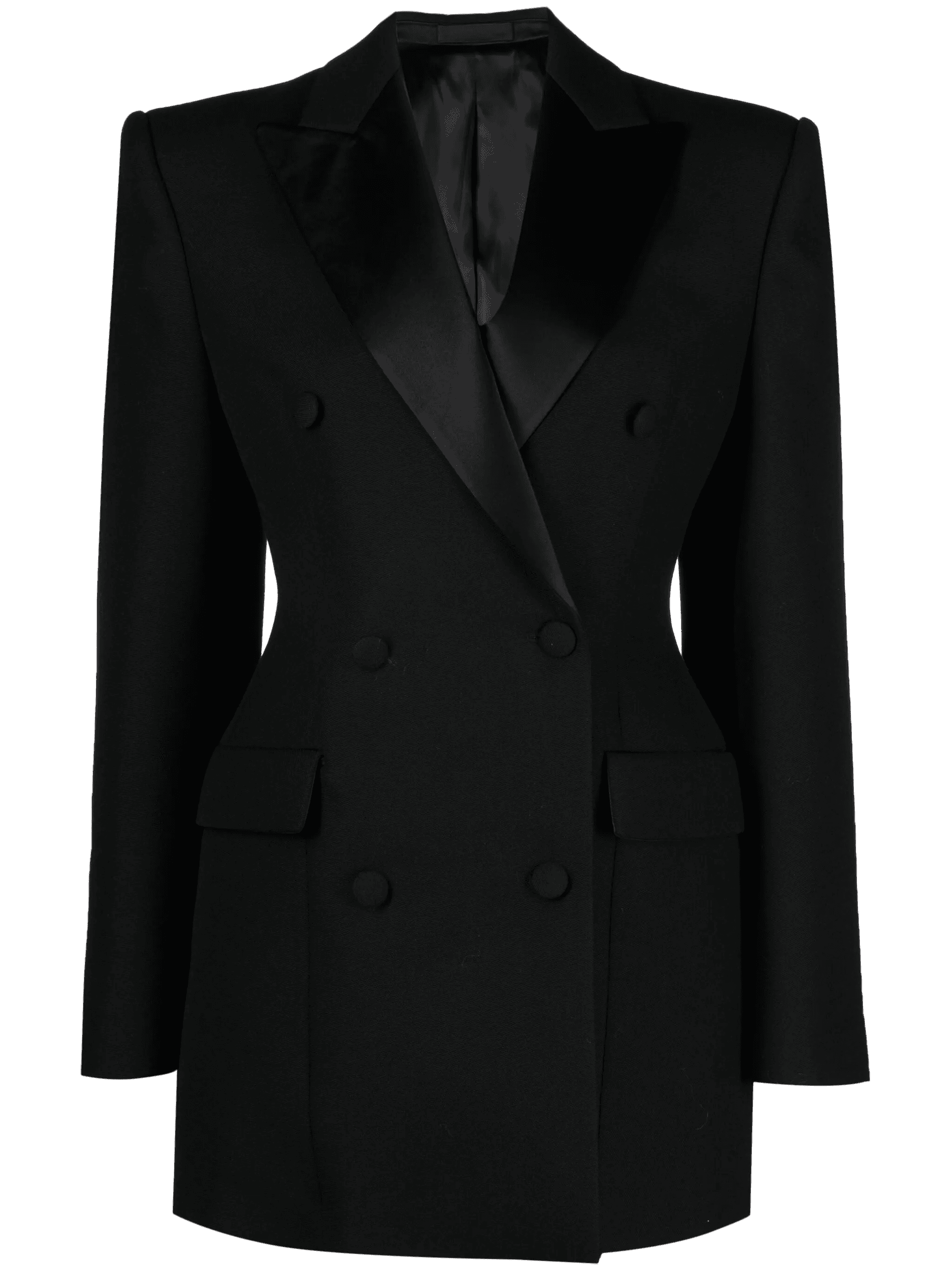 fitted-waistline double-breasted blazer dress - Image 1