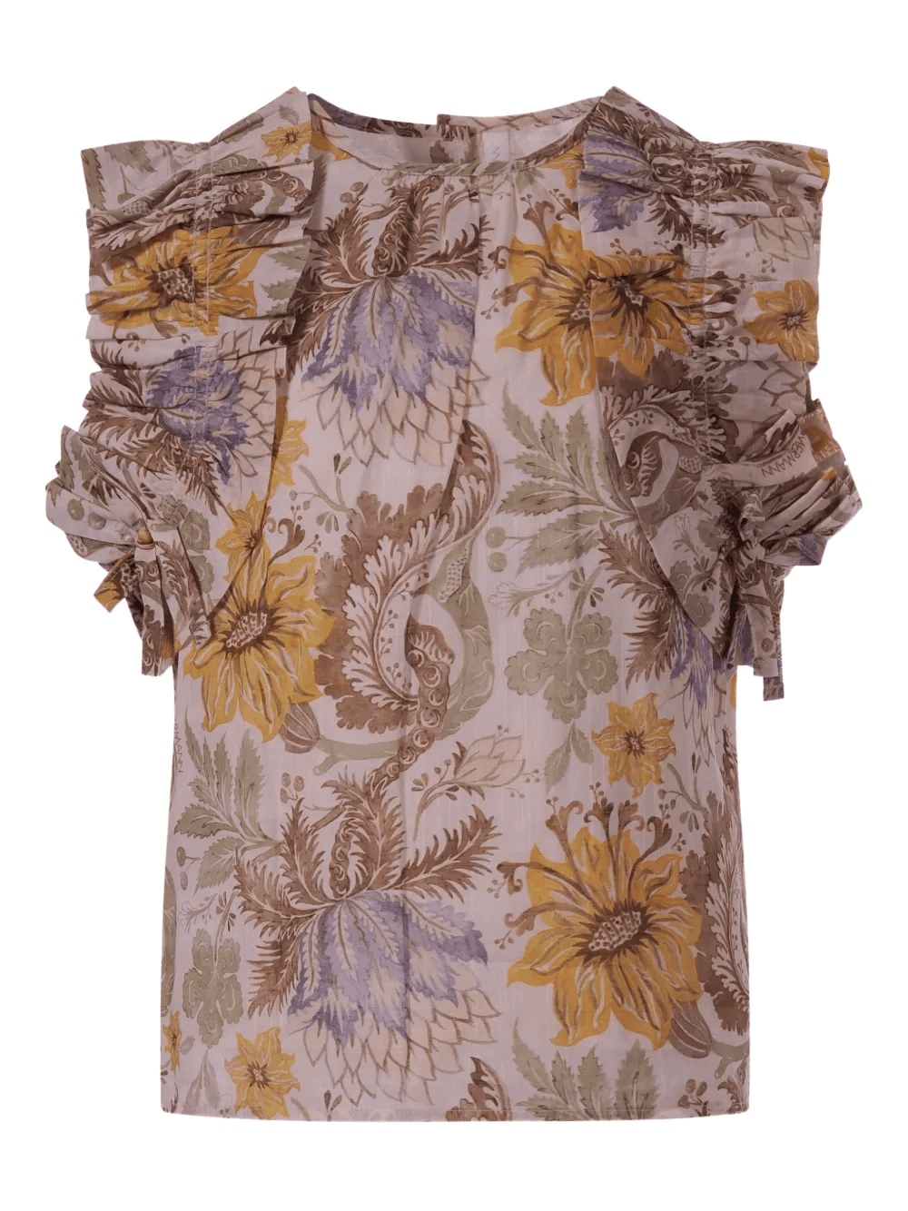 ruffled floral blouse - Image 1