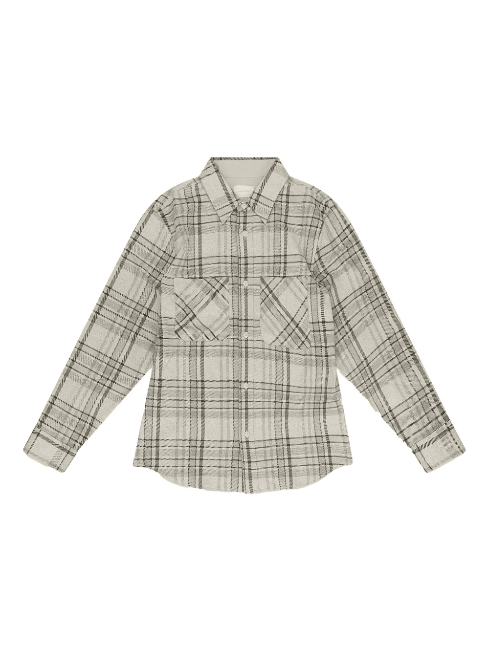 plaid-pattern cotton shirt - Image 1