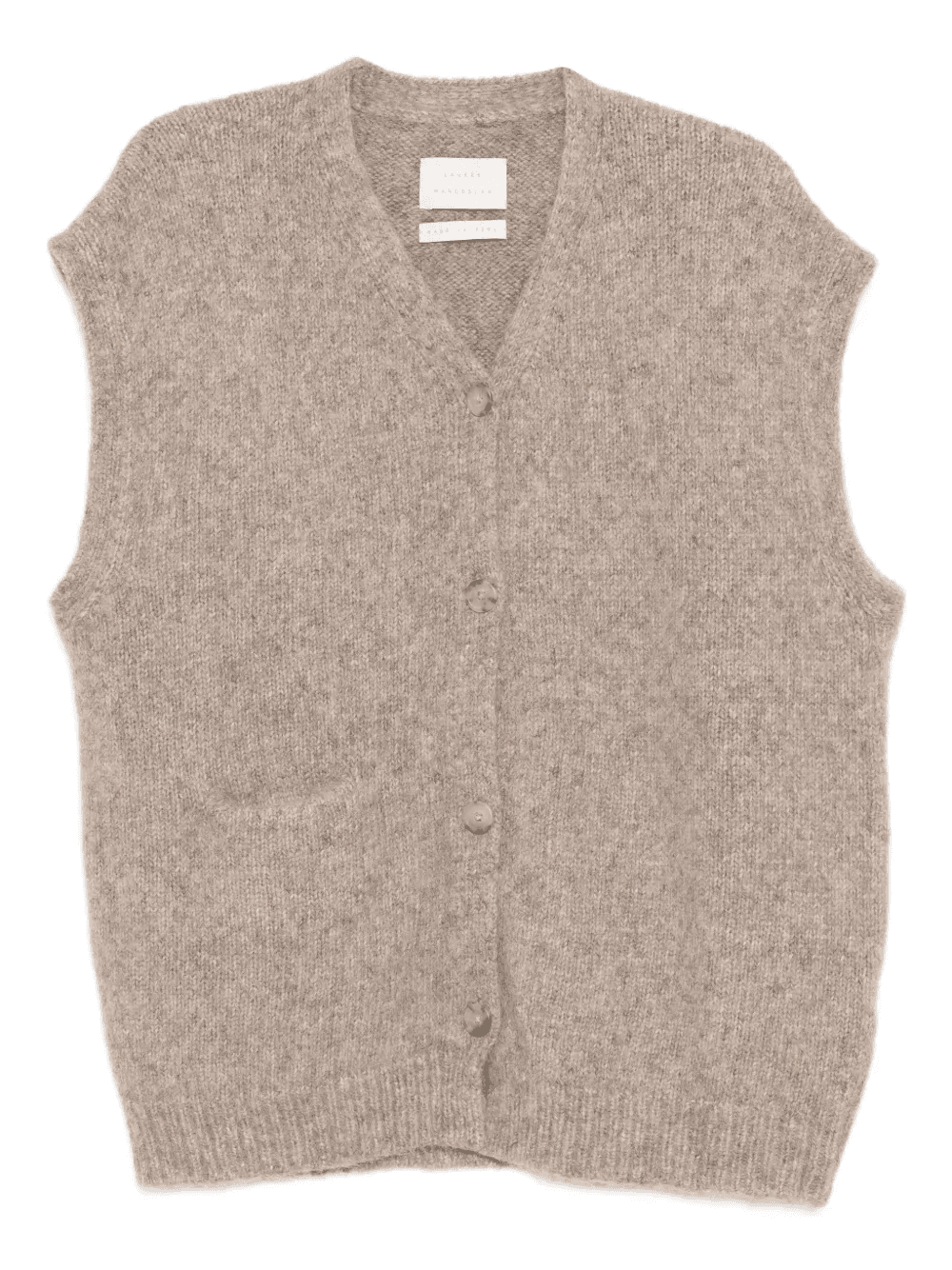 V-neck sleeveless vest - Image 1