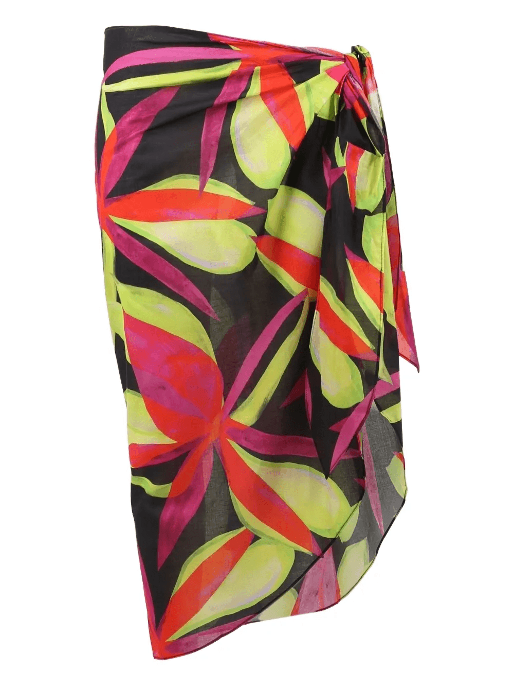 floral-pattern midi skirt - Image 1