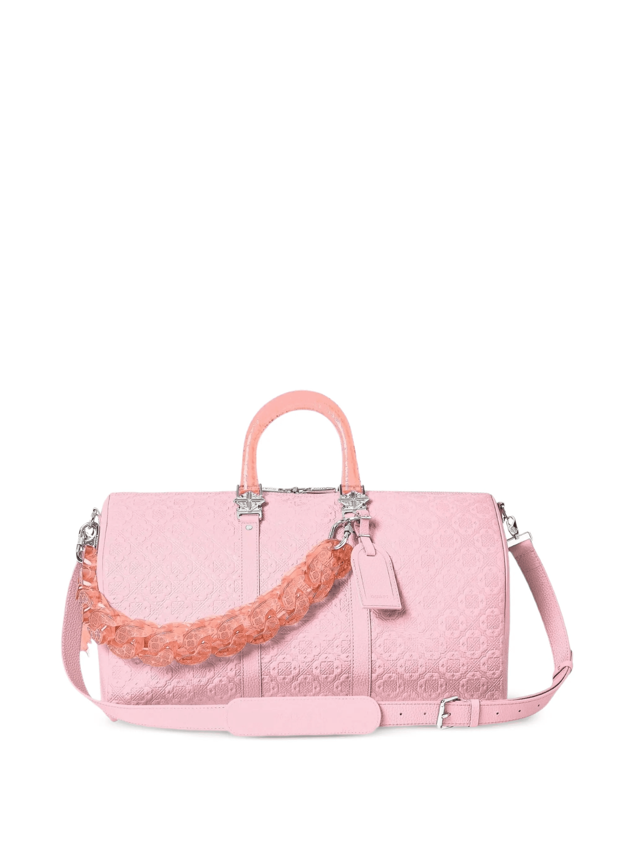 embossed chain duffle bag - Image 1