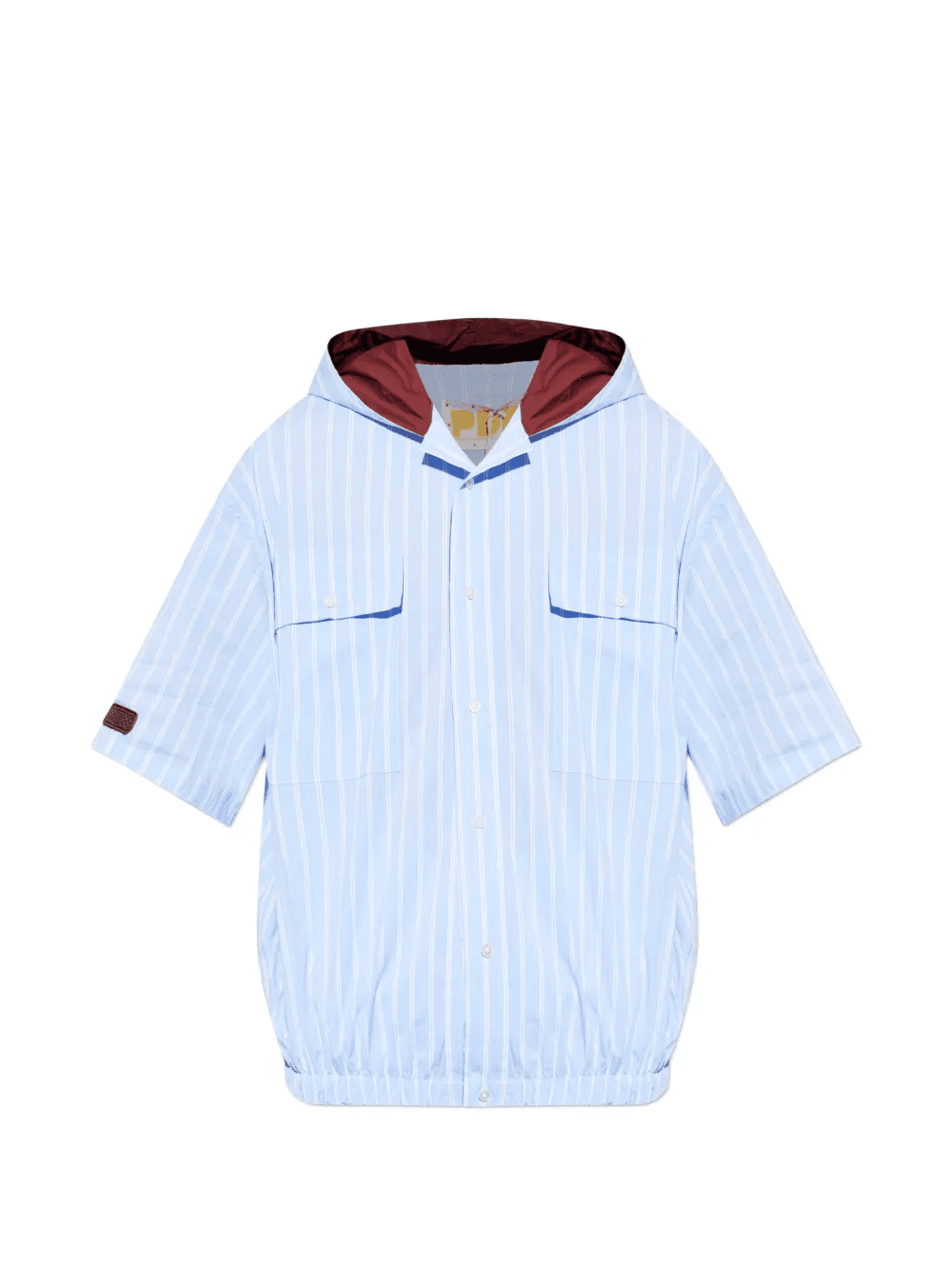 striped hooded shirt - Image 1