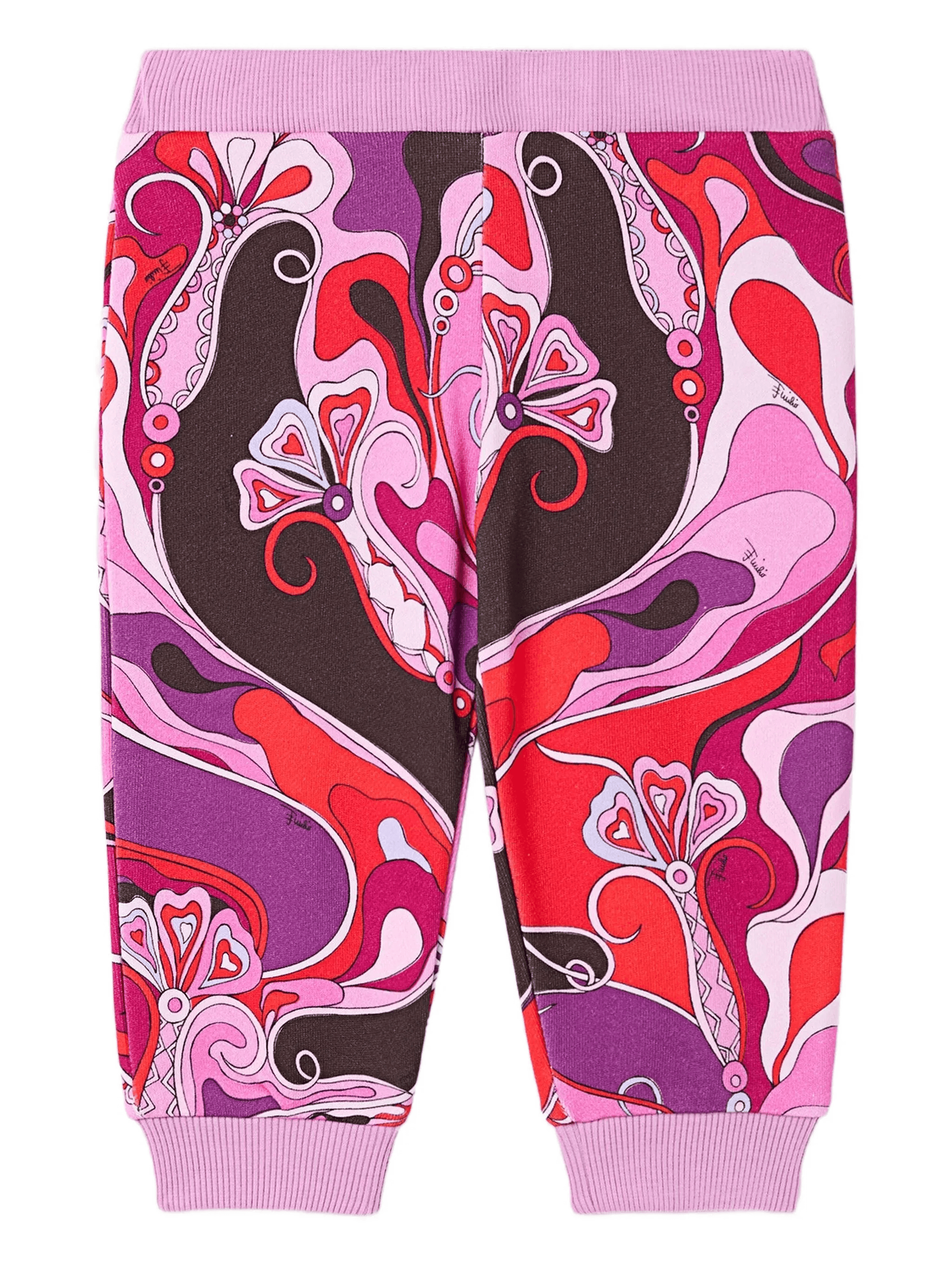 orchidée-print joggers - Image 1