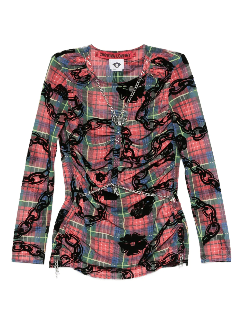 chain-print blouse - Image 1
