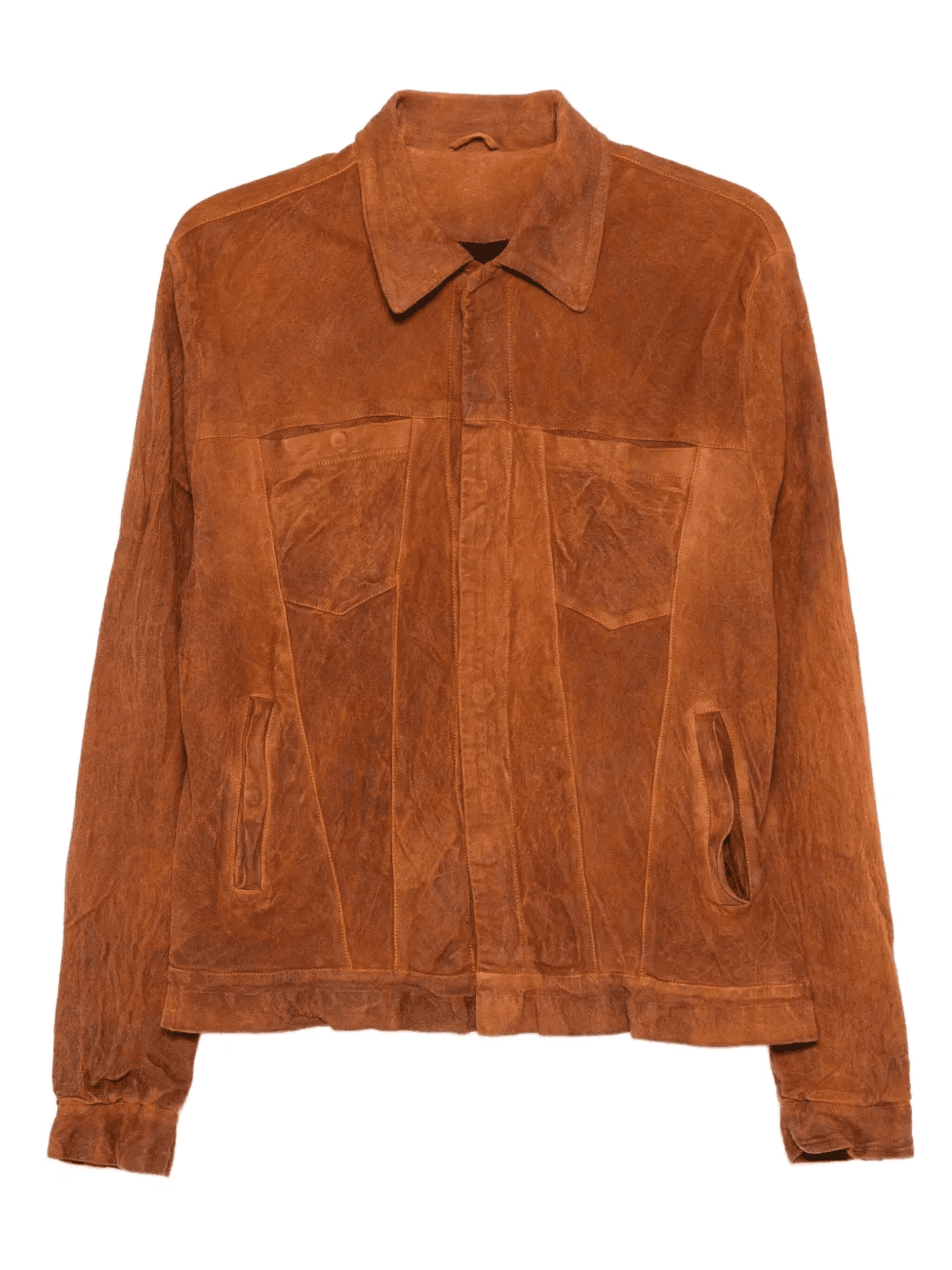 washed leather jacket - Image 1