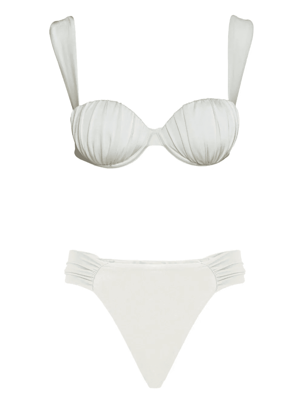 ruched balconette bikini - Image 1