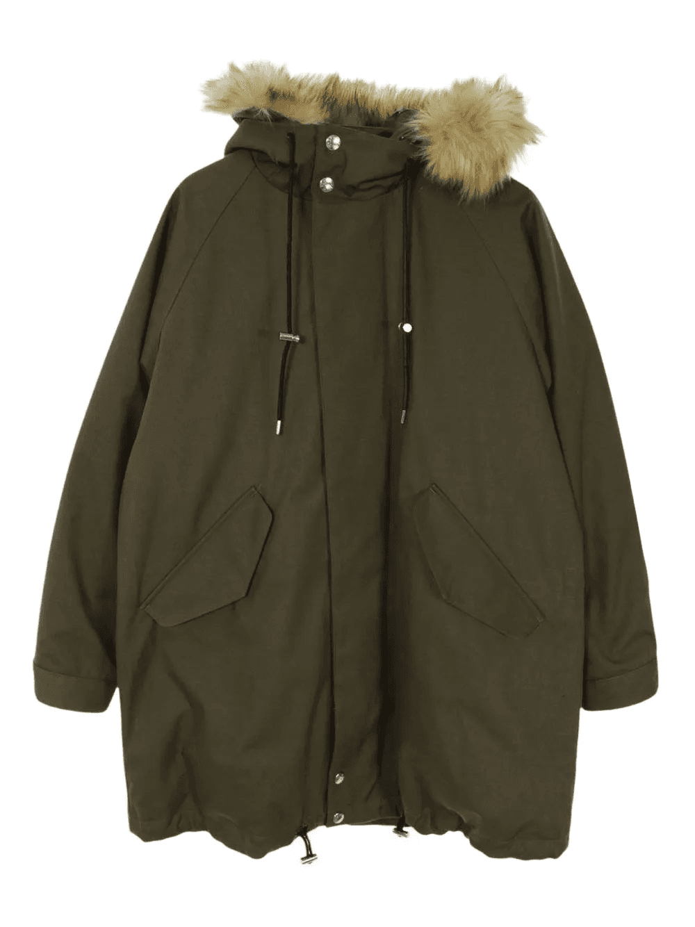 faux-fur-trimmed hooded parka - Image 1