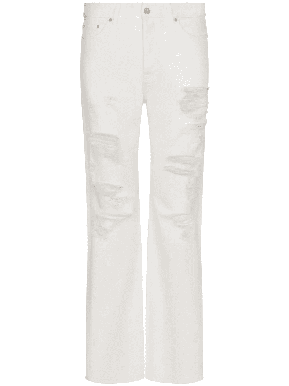 distressed straight-leg jeans - Image 1