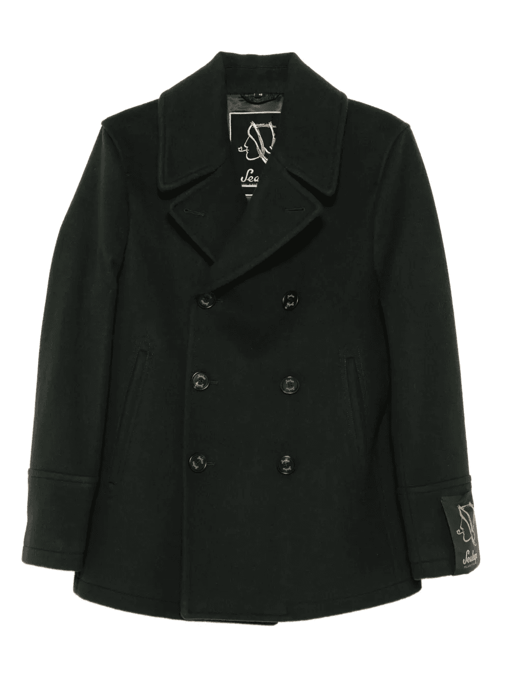 buttoned double-breasted peacoat - Image 1