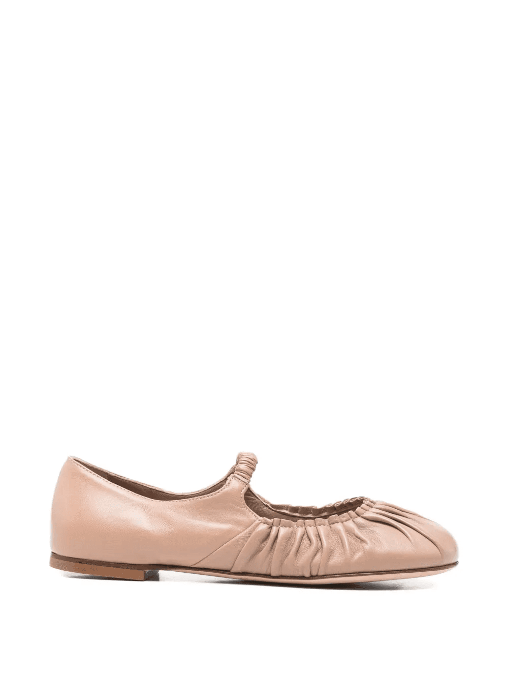 ruched-strap ballet flats - Image 1