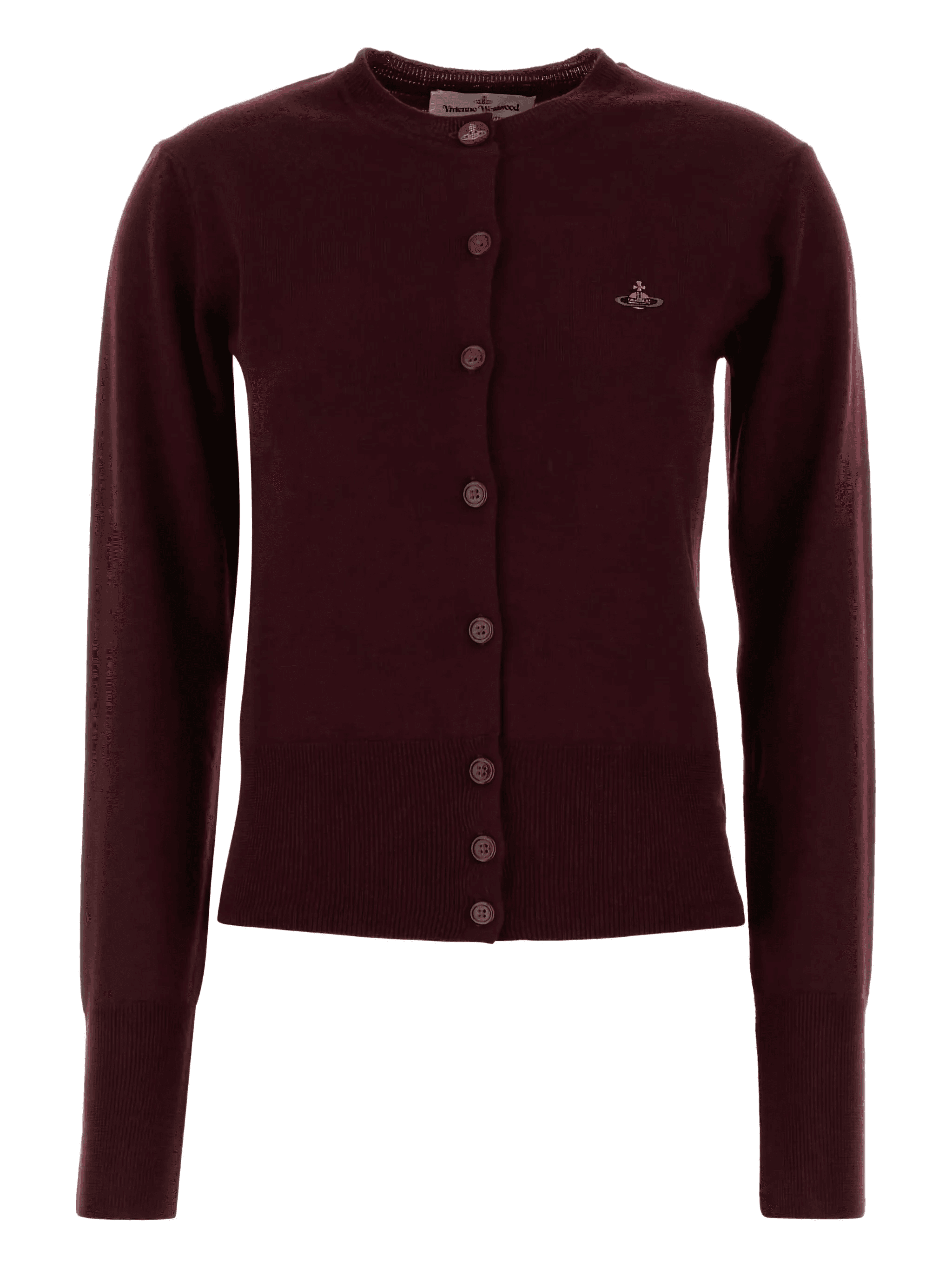 orb-embellished virgin-wool cardigan - Image 1