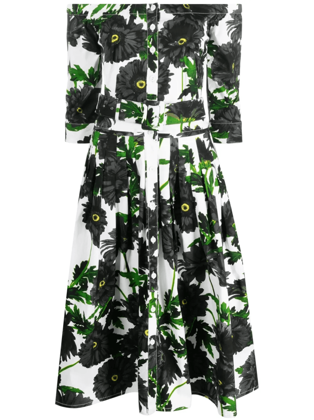 Audrey floral print pleated dress - Image 1