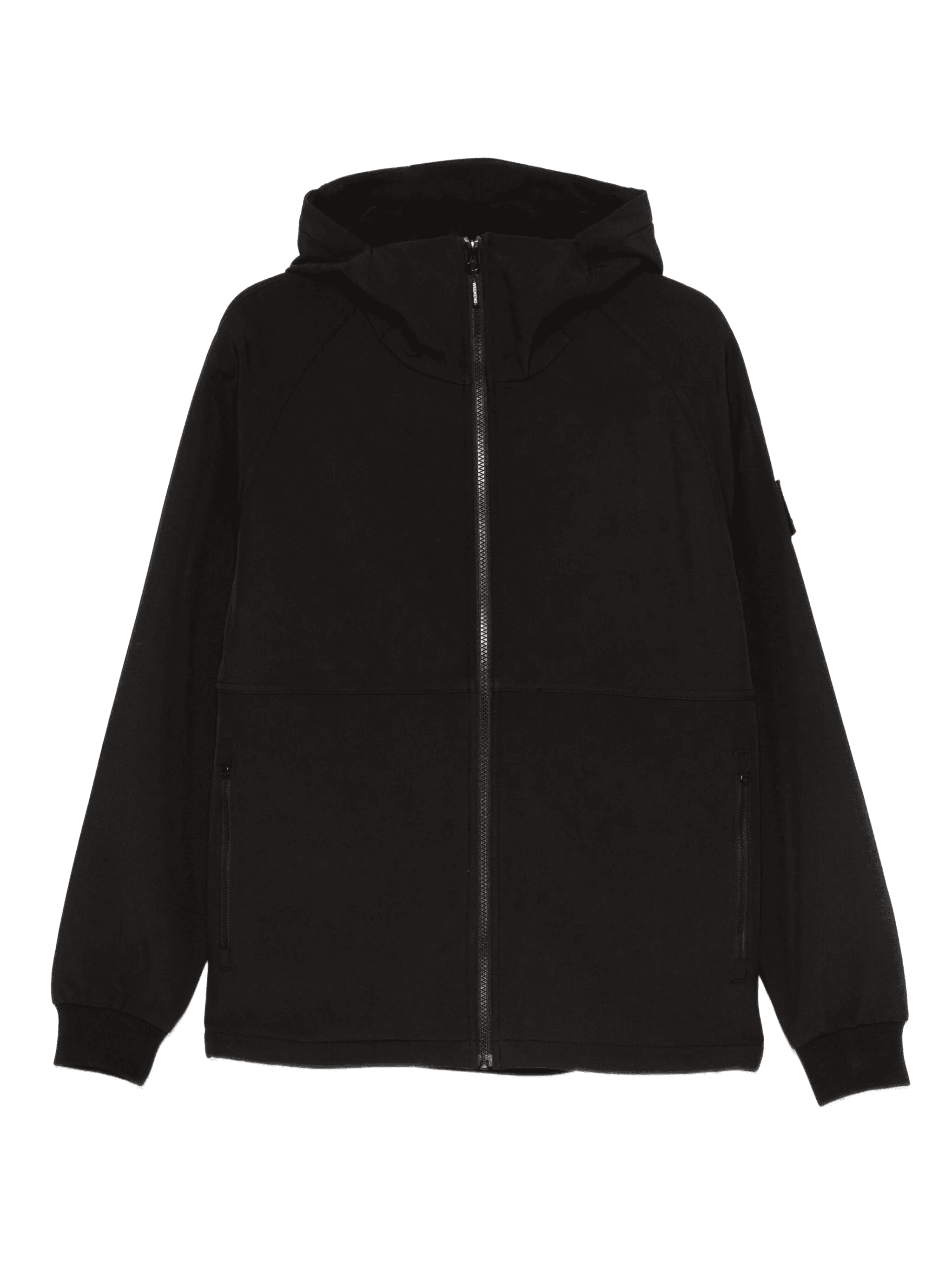 patch-detail hooded jacket - Image 1