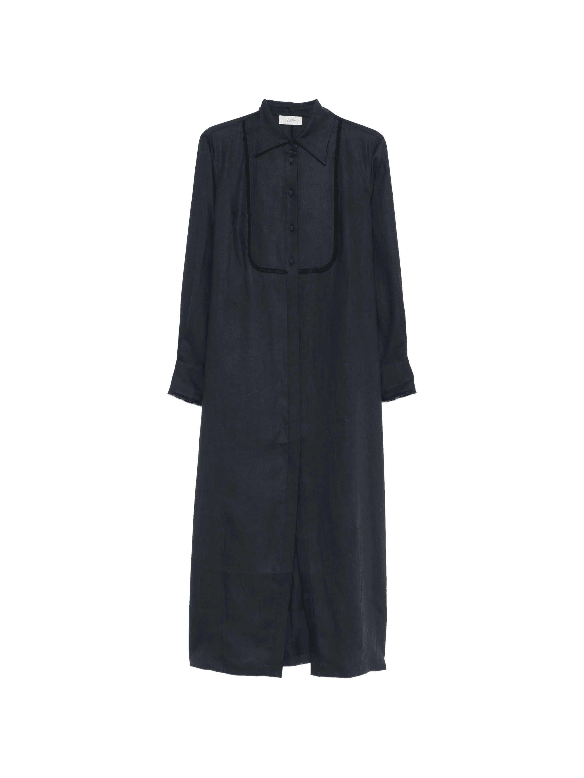 ribbon trim shirt dress - Image 1