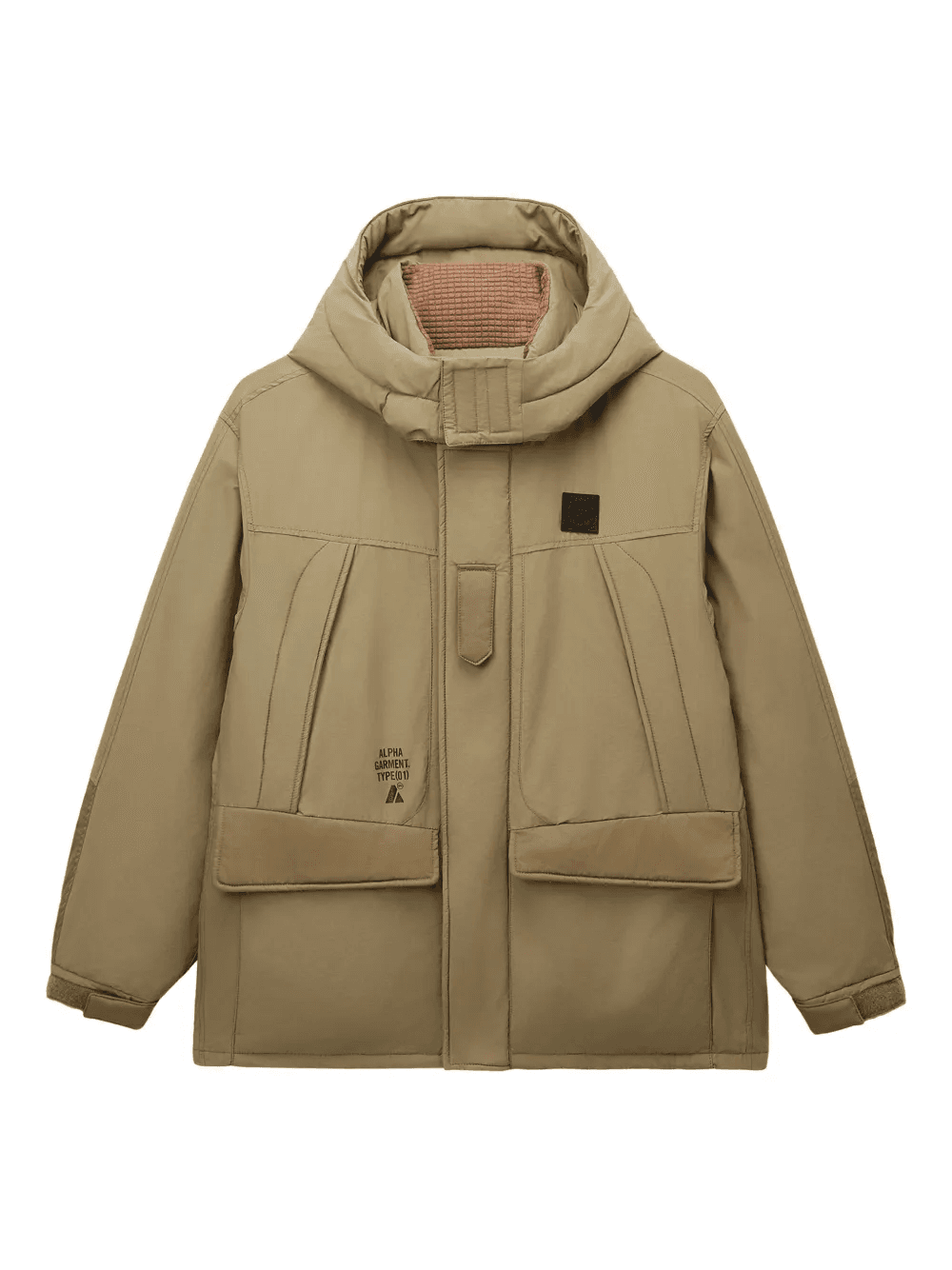 hooded flap-pocket jacket - Image 1