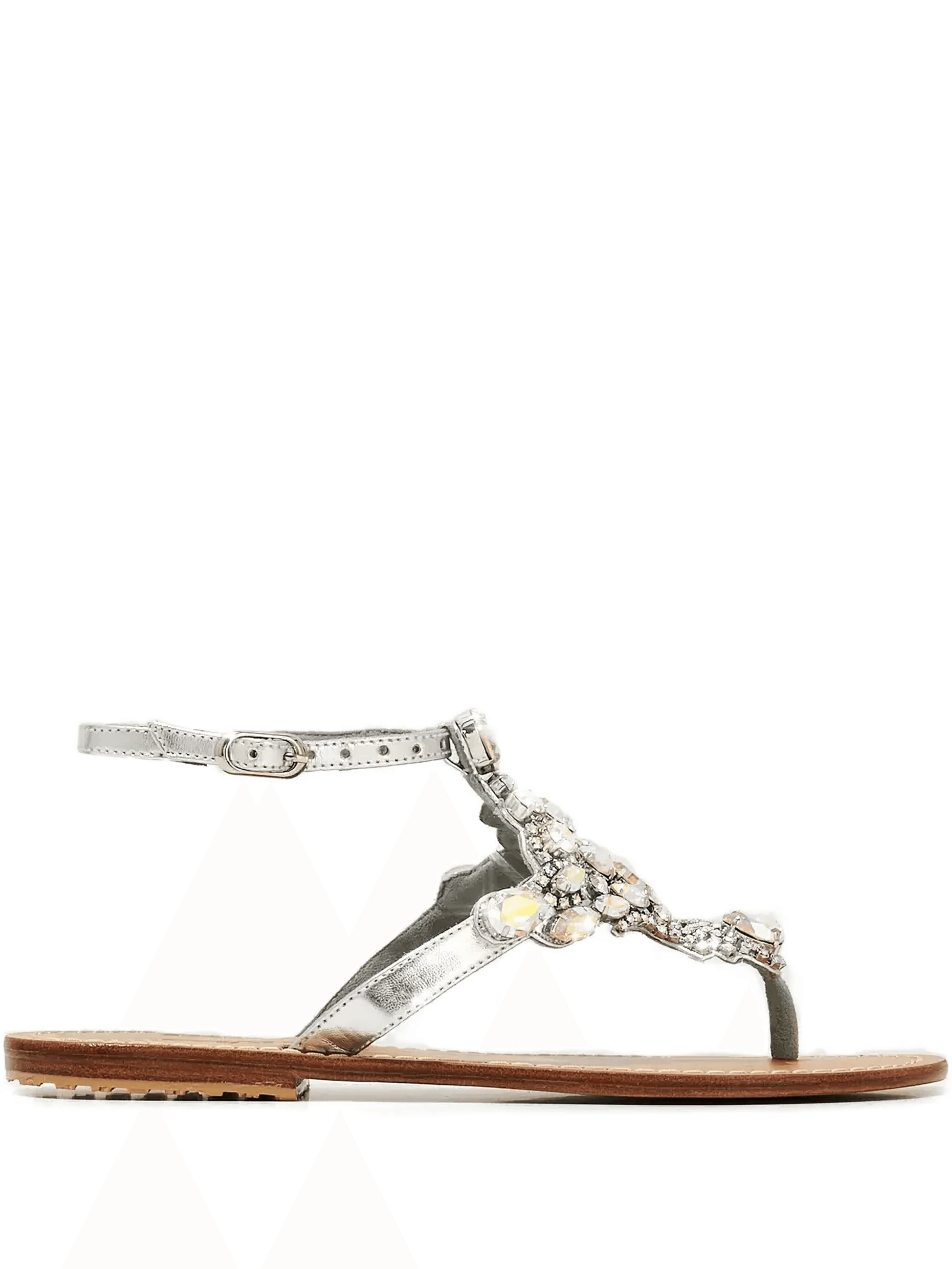 crystal-embellished thong sandals - Image 1