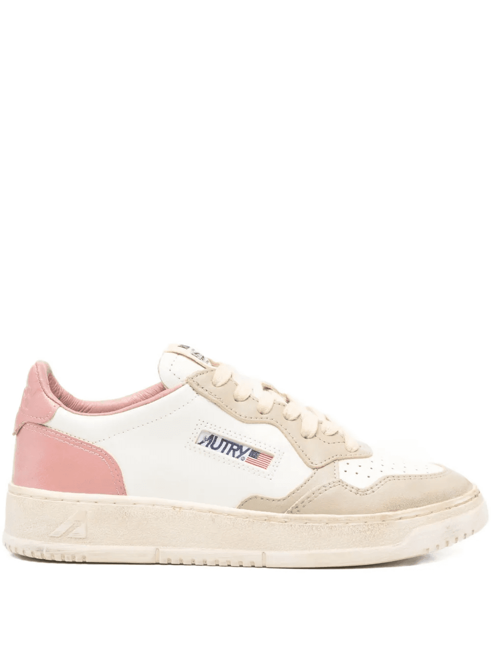 Action leather panelled sneakers - Image 1