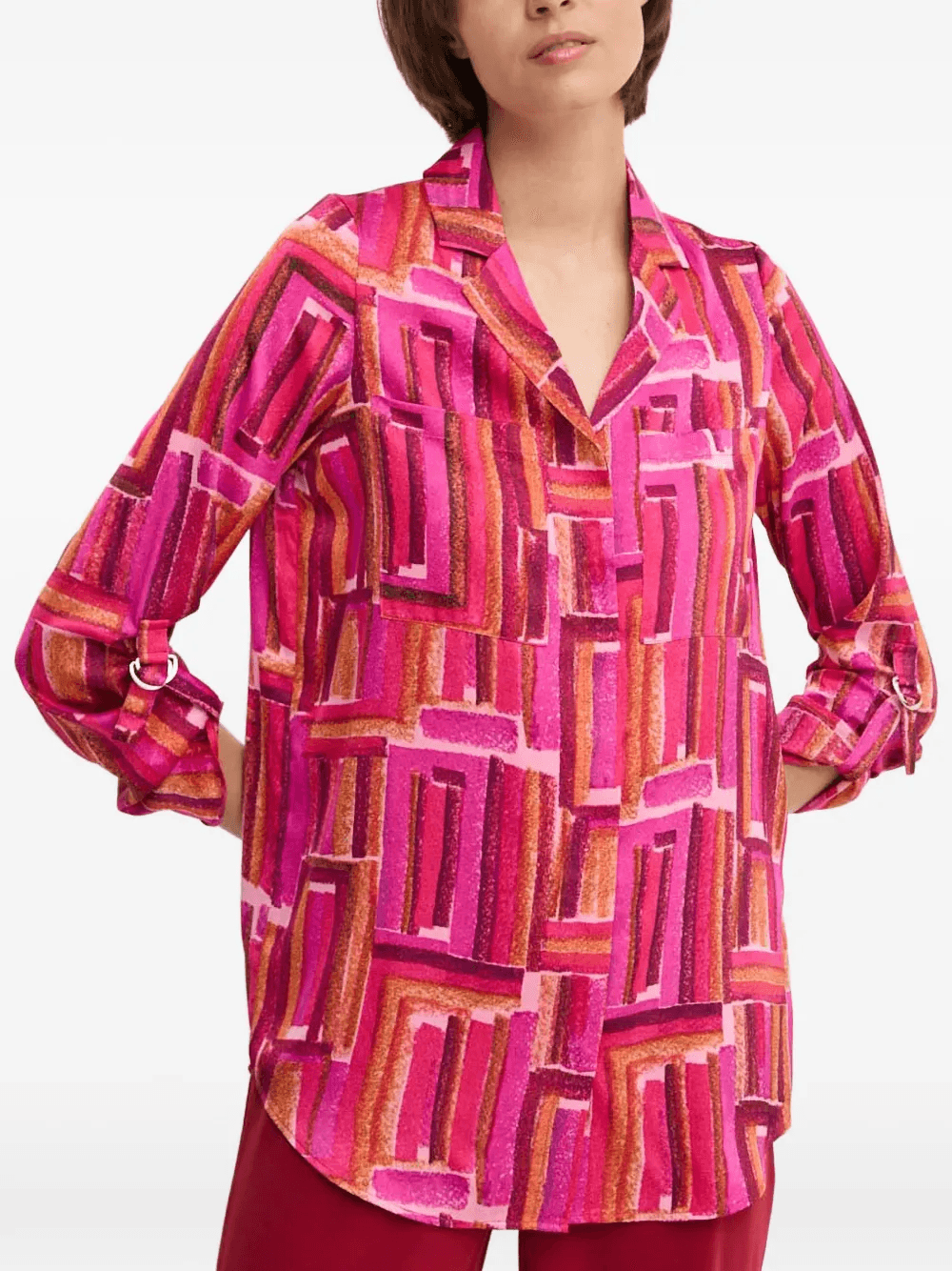 geometric-print top - Image 1