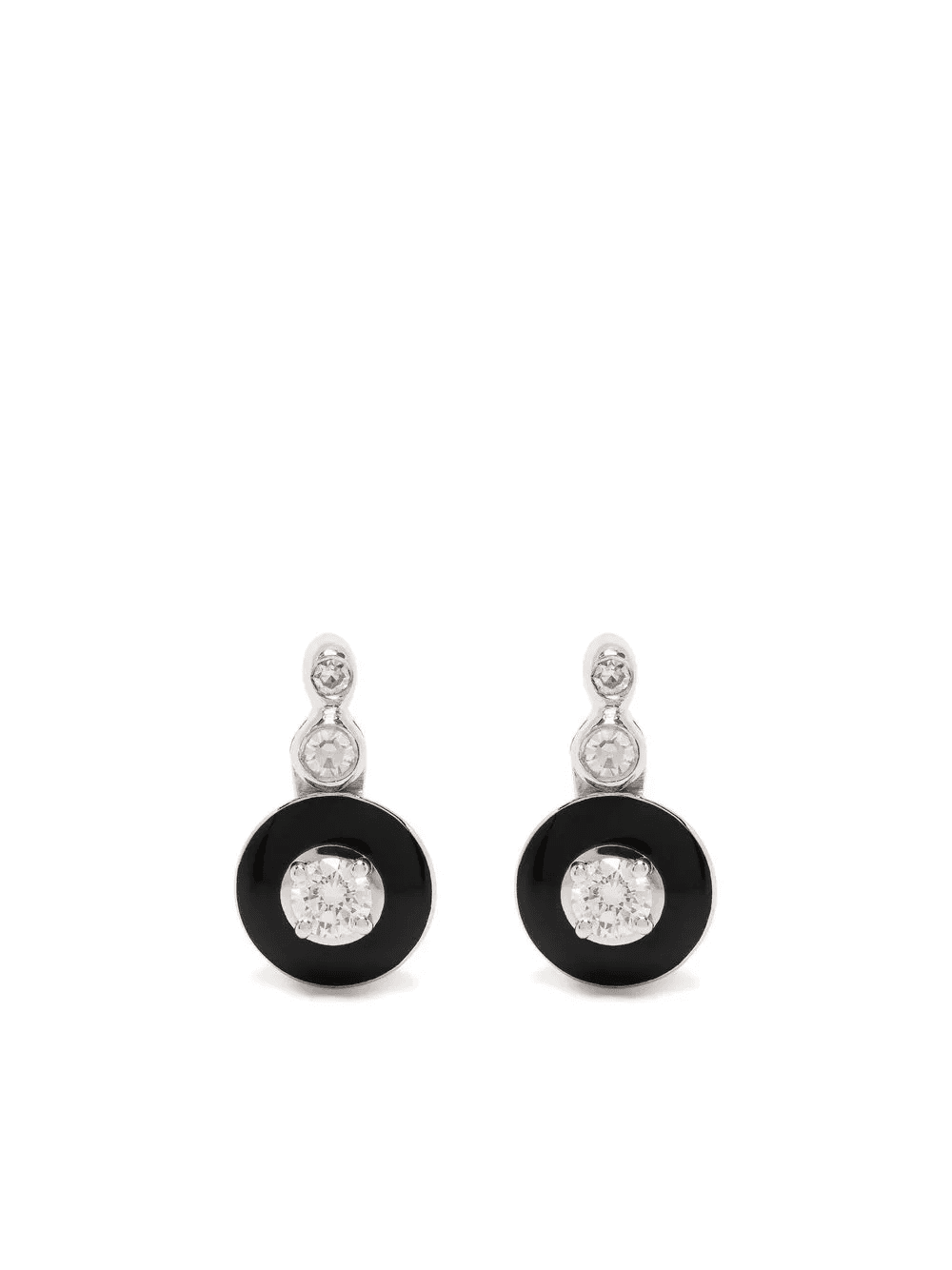 18kt white gold Mina diamond earrings - Image 1