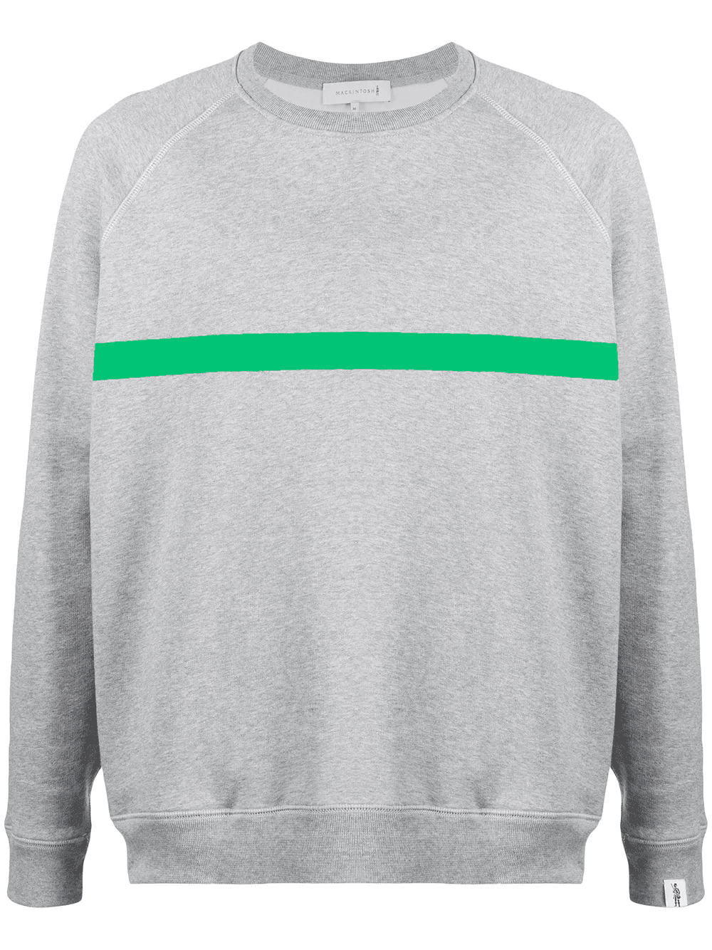 horizontal-stripe crew-neck sweatshirt - Image 1