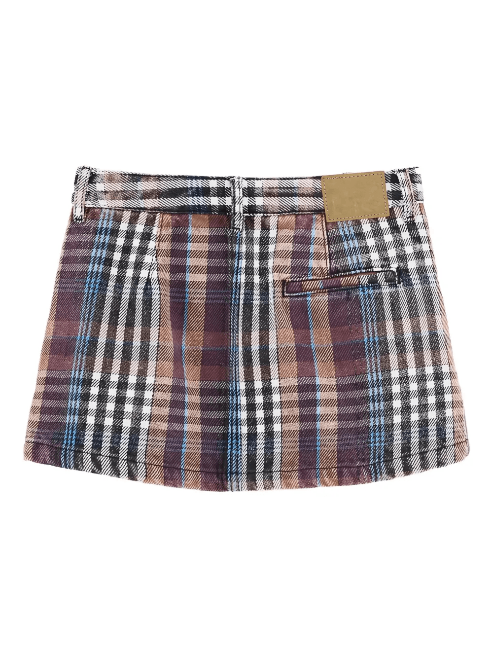 Pebbs plaid pocket mini skirt - Image 1
