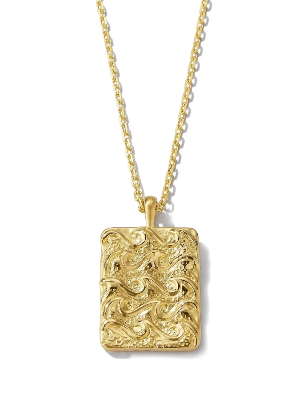 18K yellow gold Aquarius necklace - Image 1