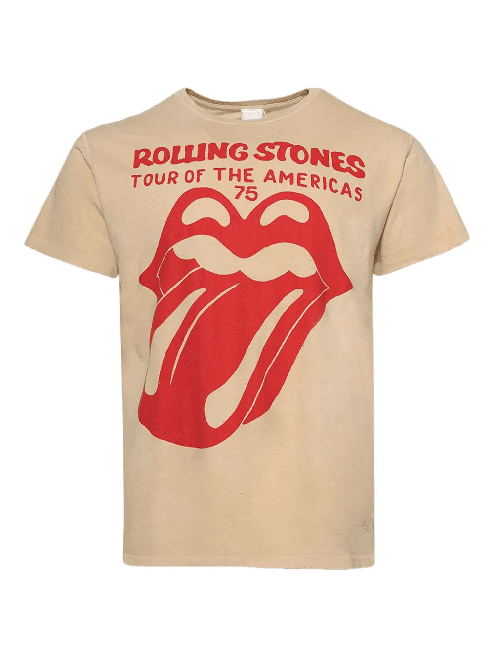 ROLLING STONES TEA STAINED TONGUE '90S-graphic cotton T-shirt - Image 1