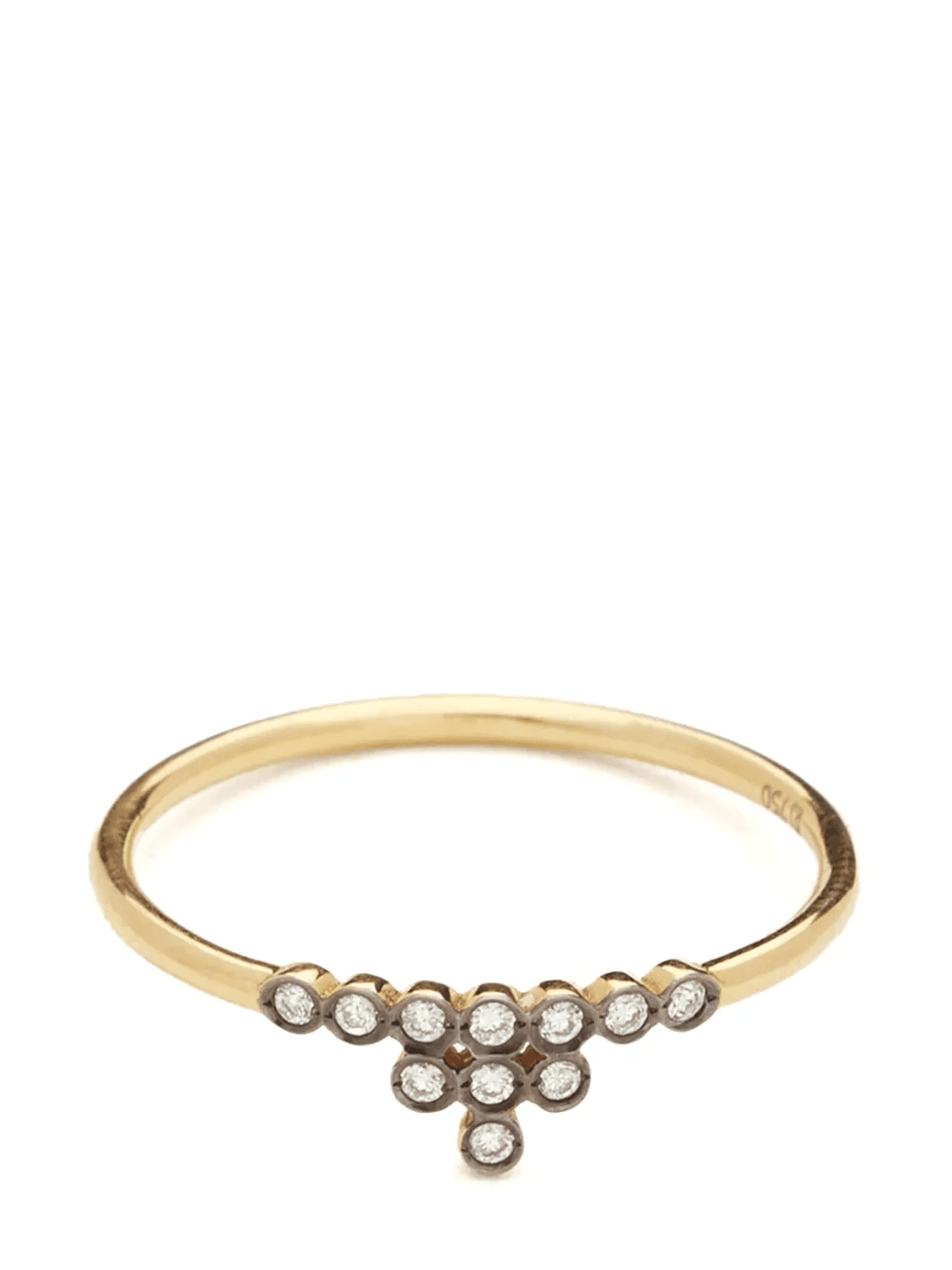 18kt yellow gold Charnières diamond ring - Image 1