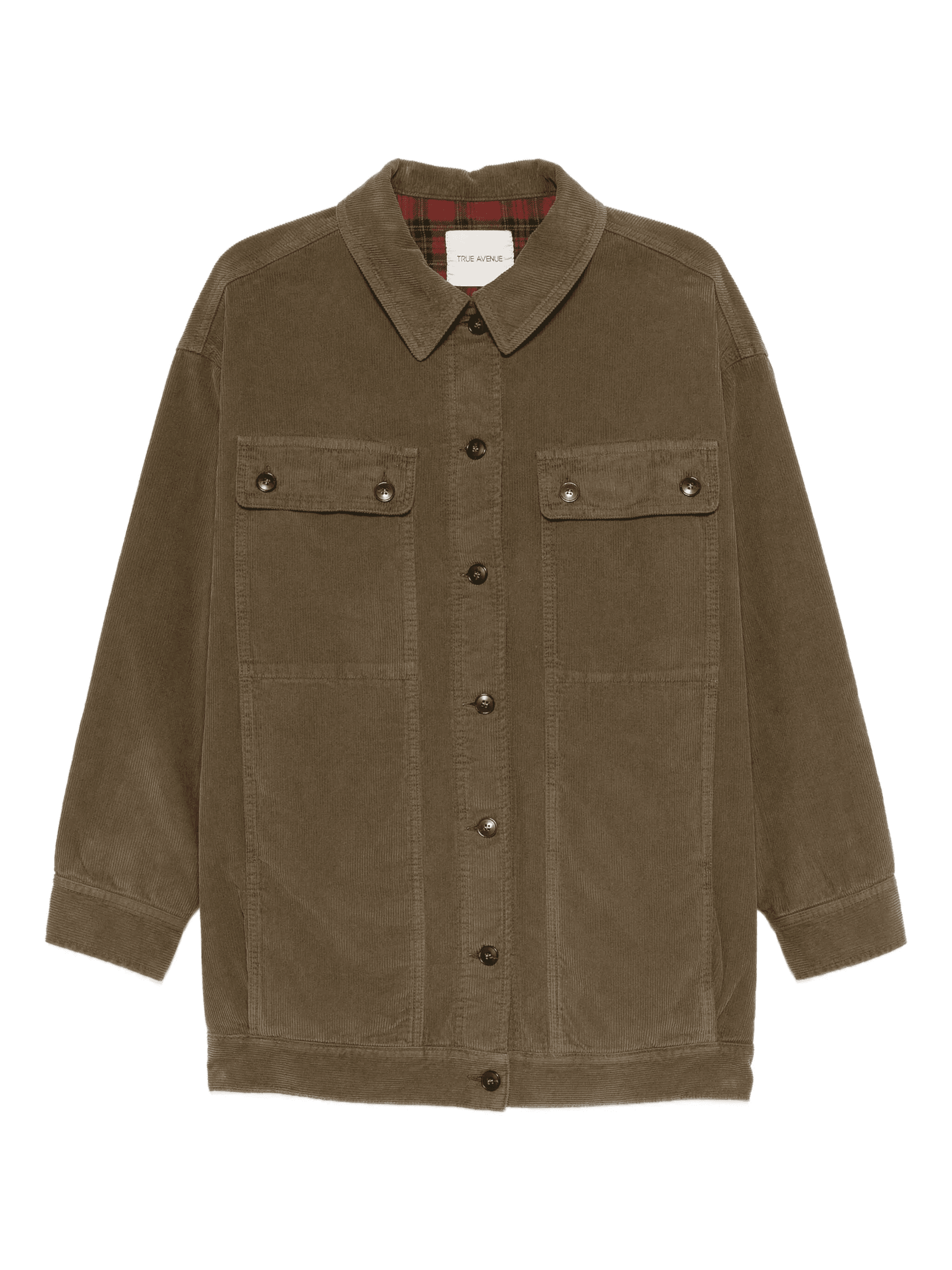 corduroy button-fastening jacket - Image 1