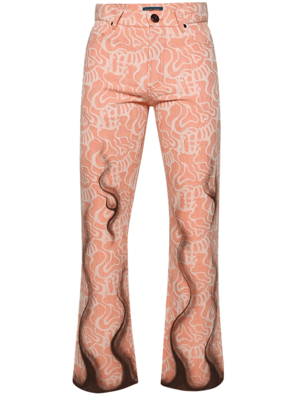Flames jacquard trousers - Image 1