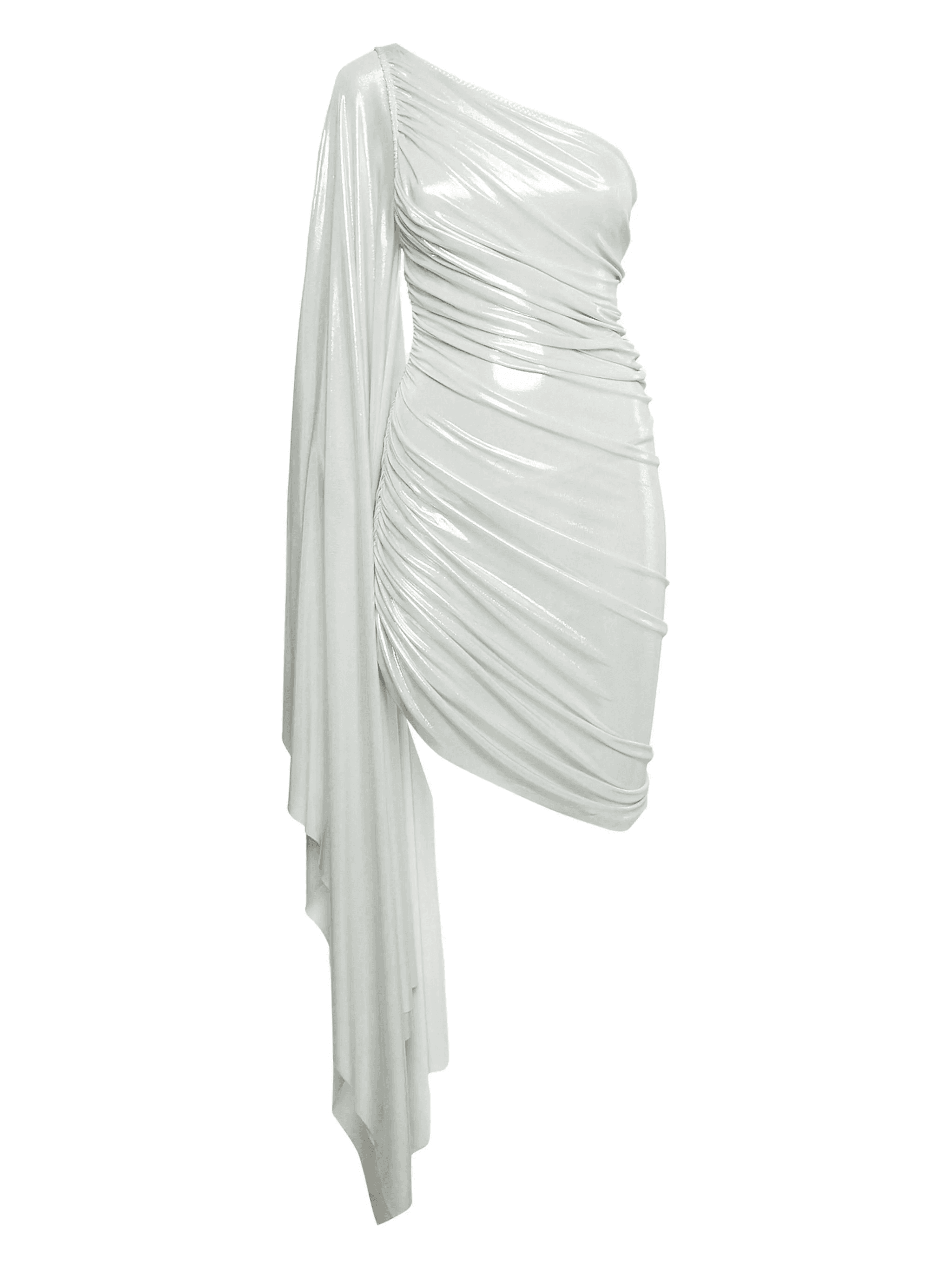 pre-owned draped one-shoulder mini dress - Image 1