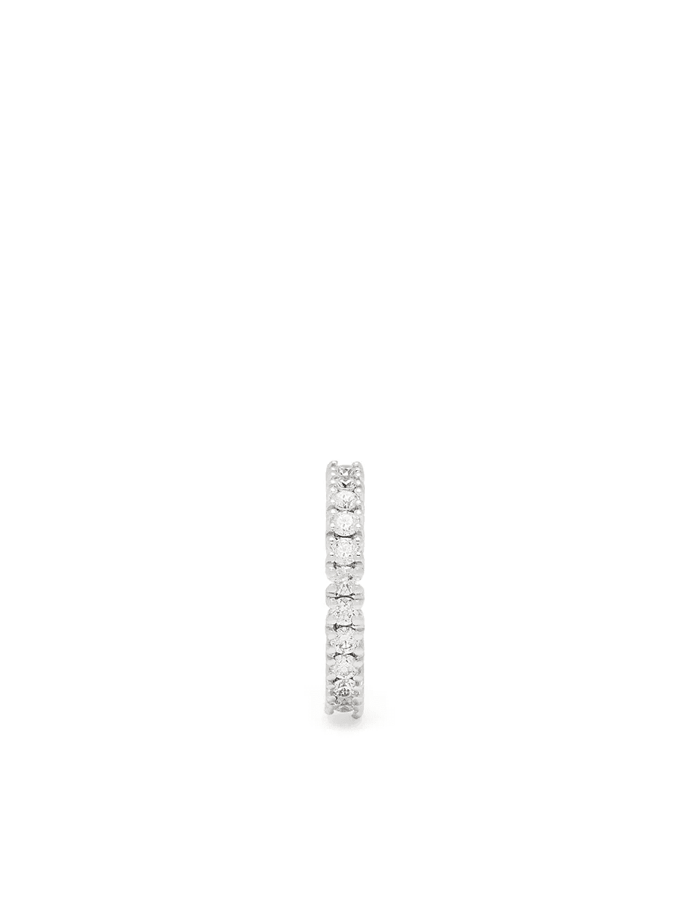 18kt white gold diamond 1987 tennis stud earring - Image 1