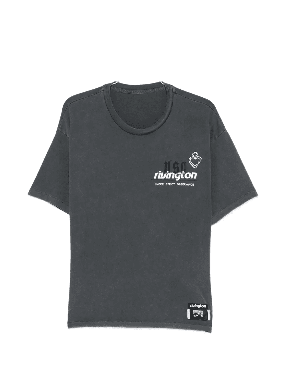 logo-print washed T-shirt - Image 1