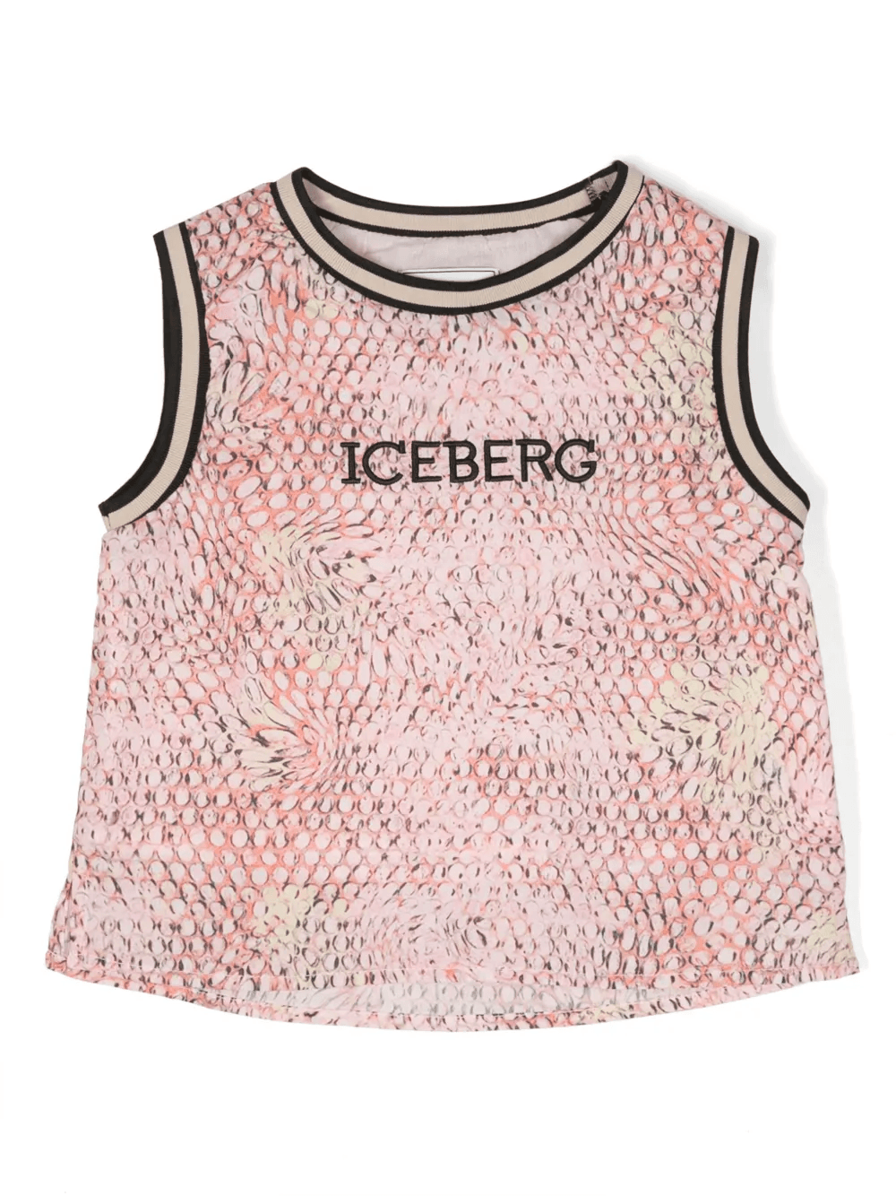 snakeskin-print cotton tank top - Image 1