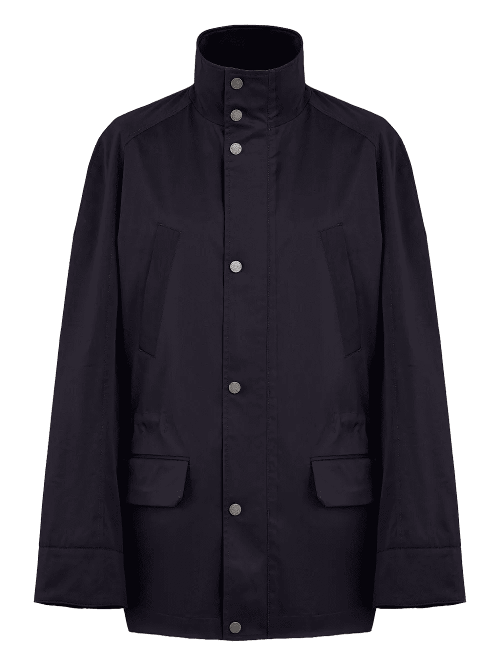 drawstring-waist cotton jacket - Image 1