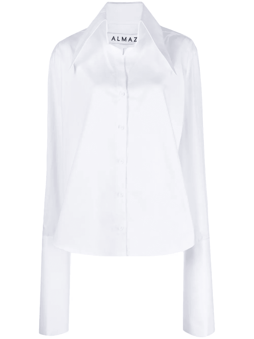 split-detail poplin-cotton shirt - Image 1