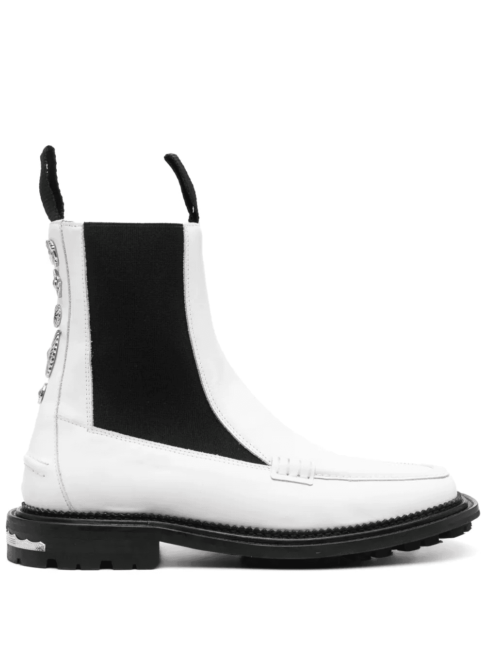 charm-detail ankle leather boots - Image 1