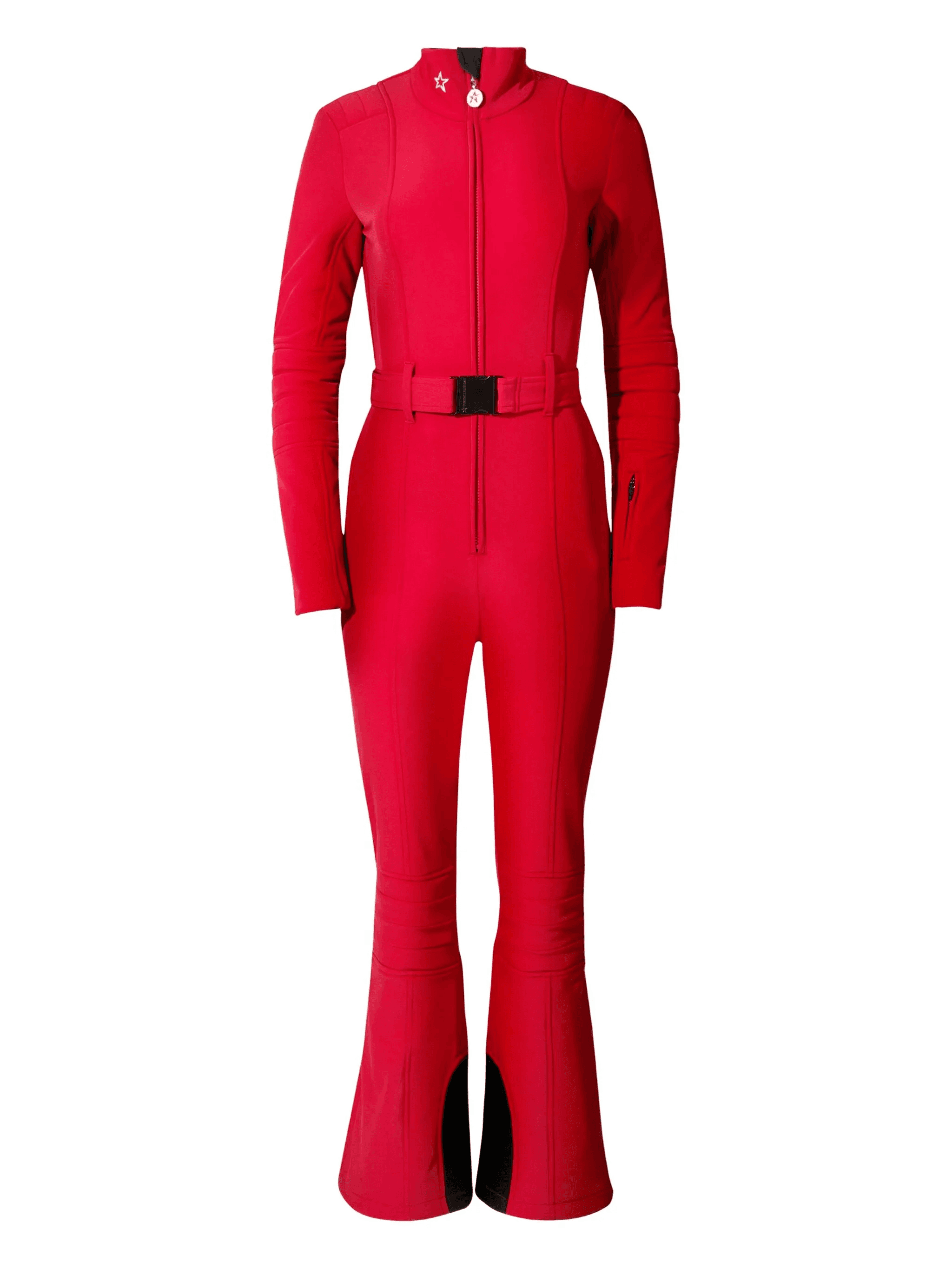 belted star-detail ski suit - Image 1