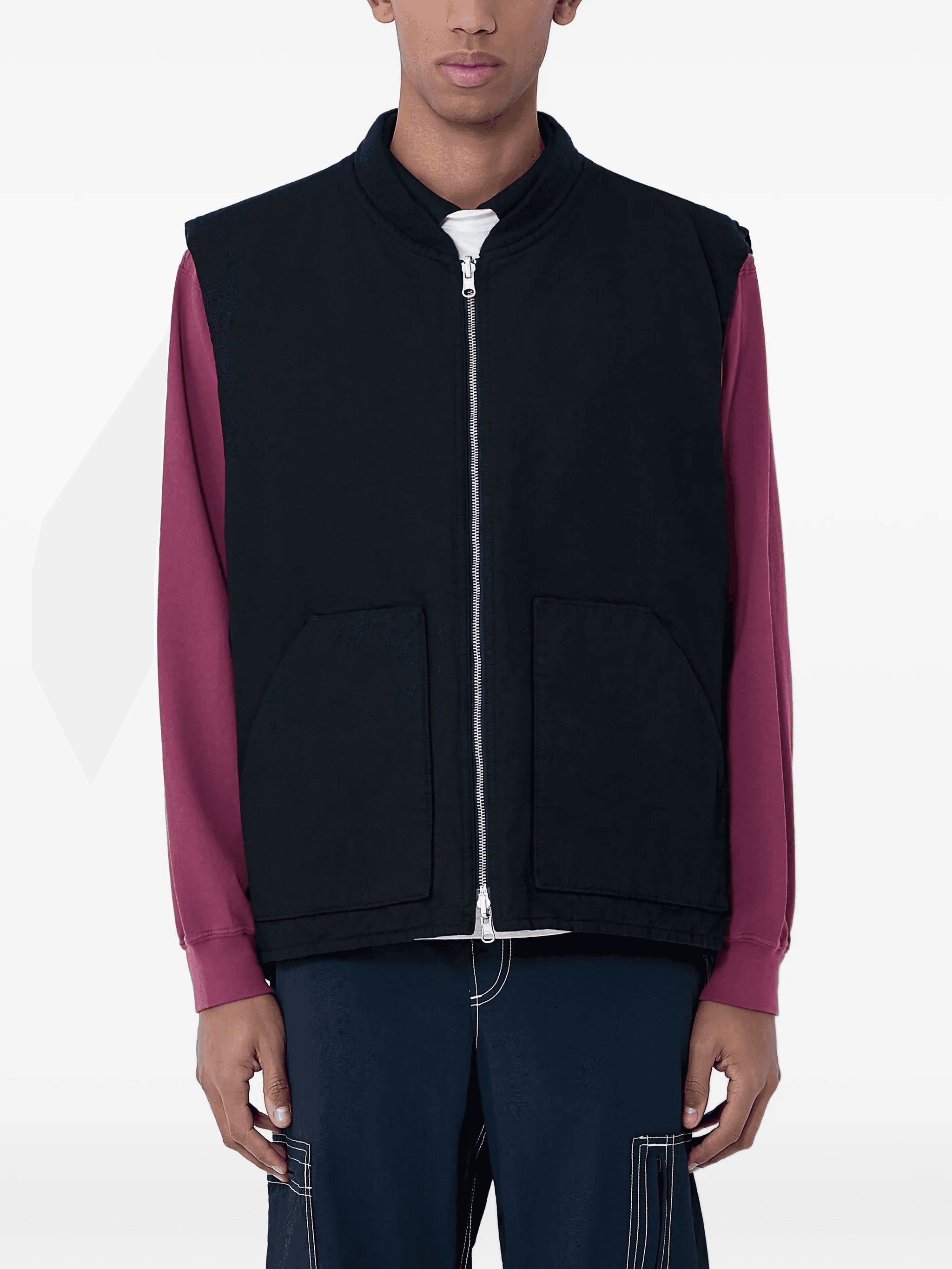zip patch pocket vest - Image 1