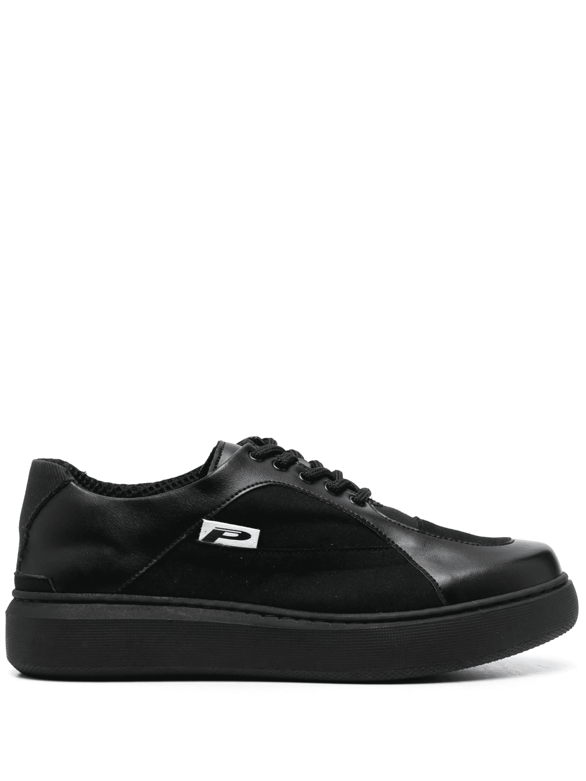 logo-patch low-top sneakers - Image 1
